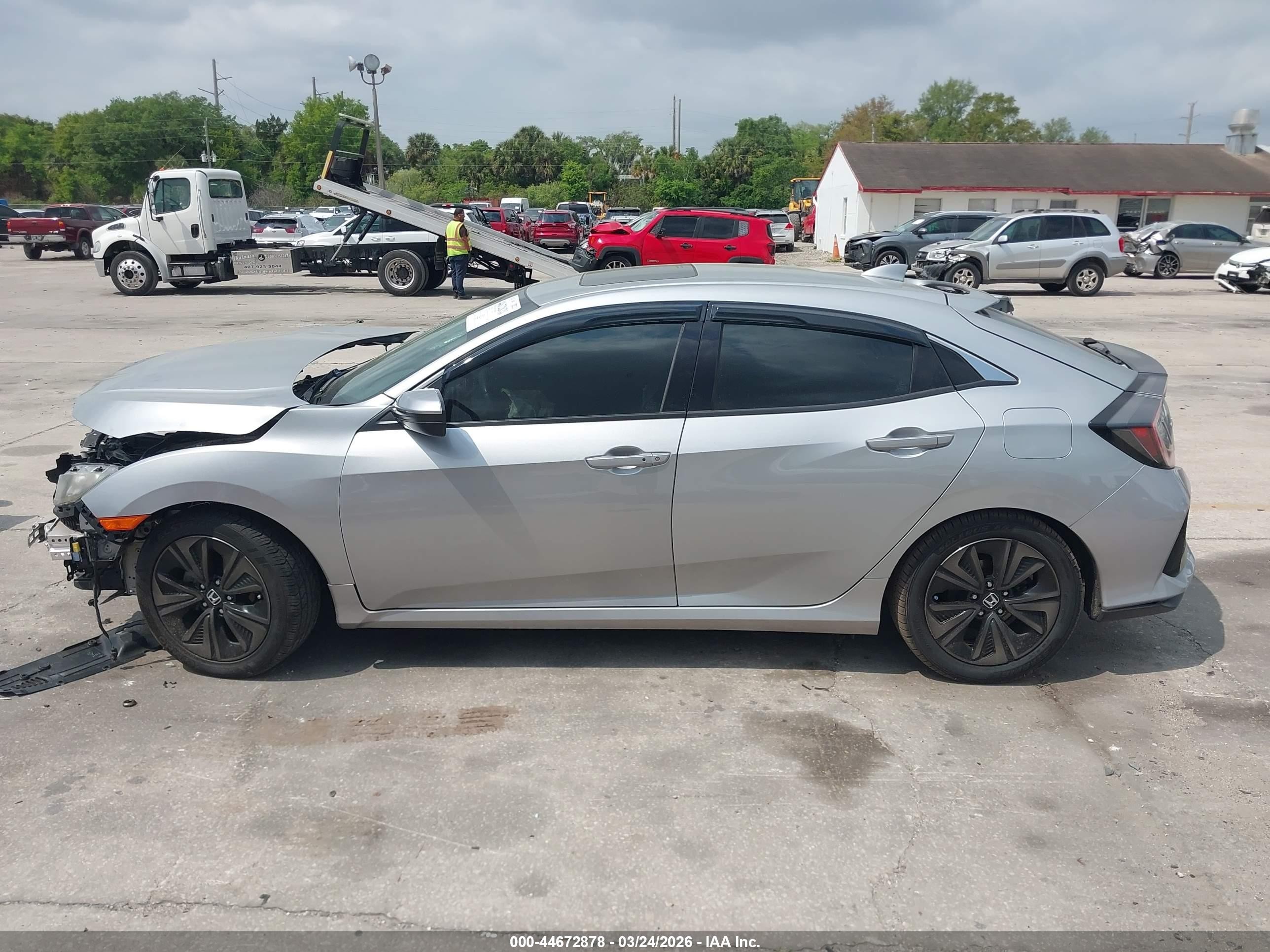 2019 Honda Civic Ex Серебряный vin: SHHFK7H66KU219151