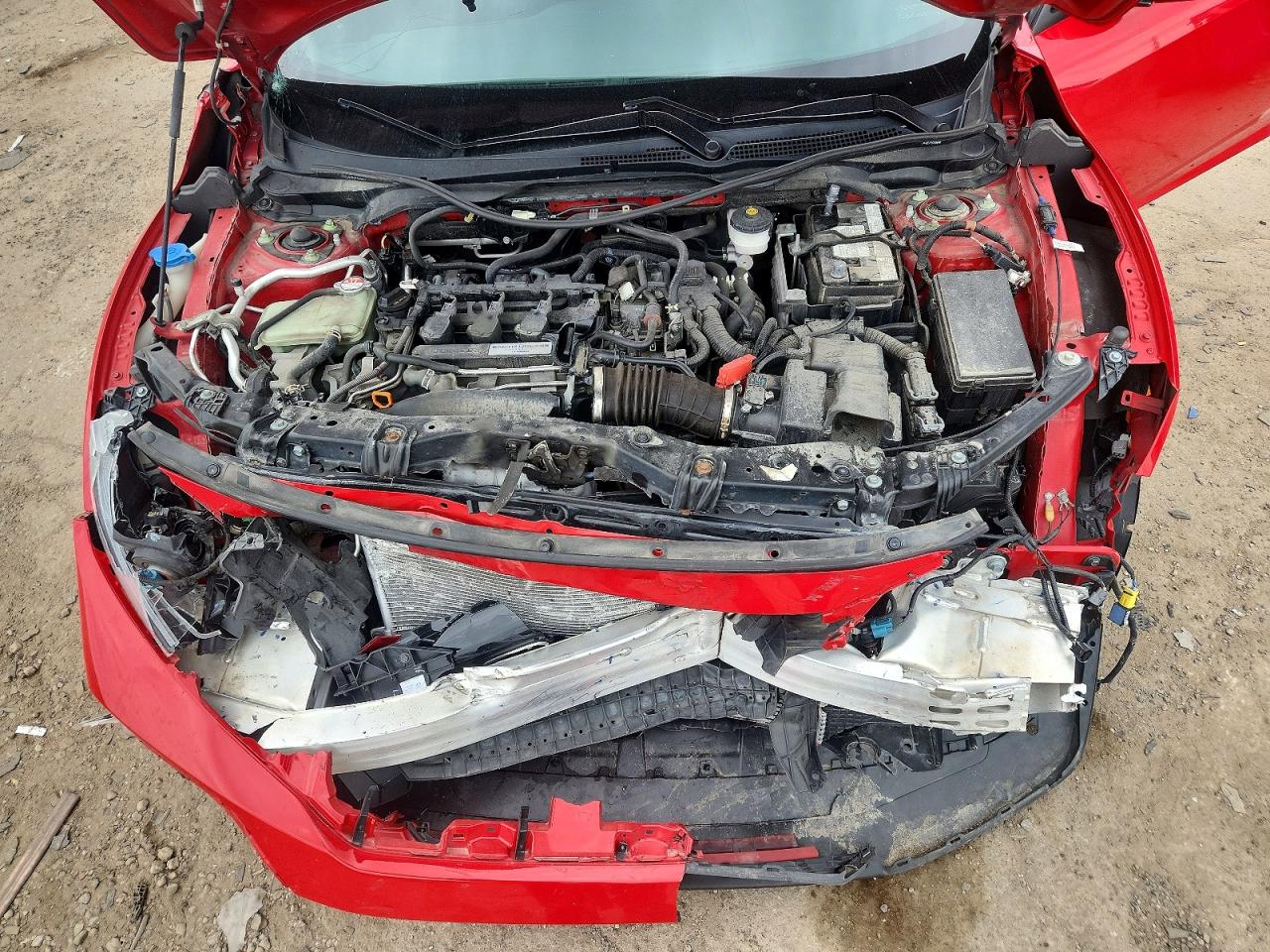 2020 Honda Civic Ex Red vin: SHHFK7H66LU210533