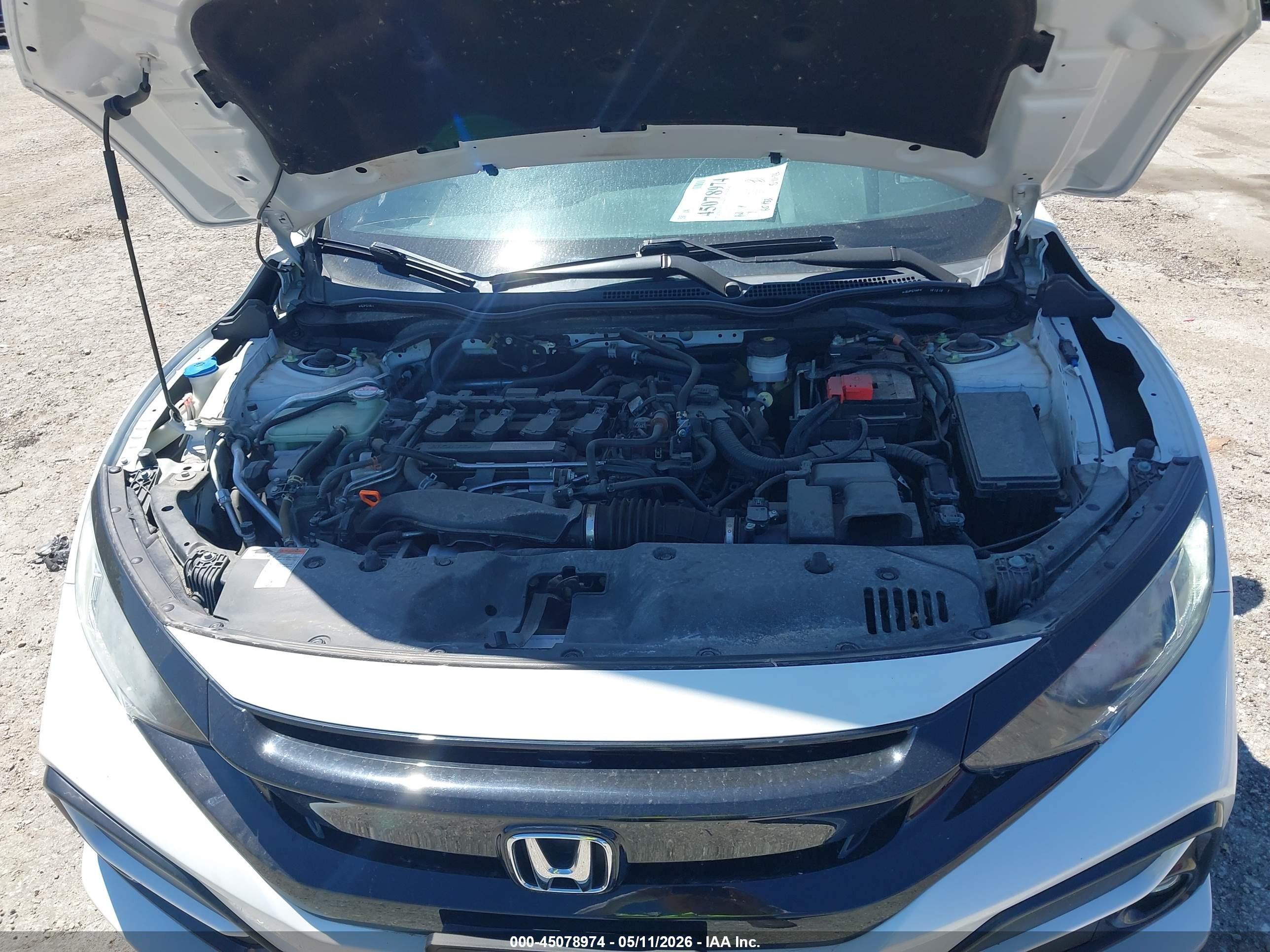 2020 Honda Civic Ex White vin: SHHFK7H67LU219550