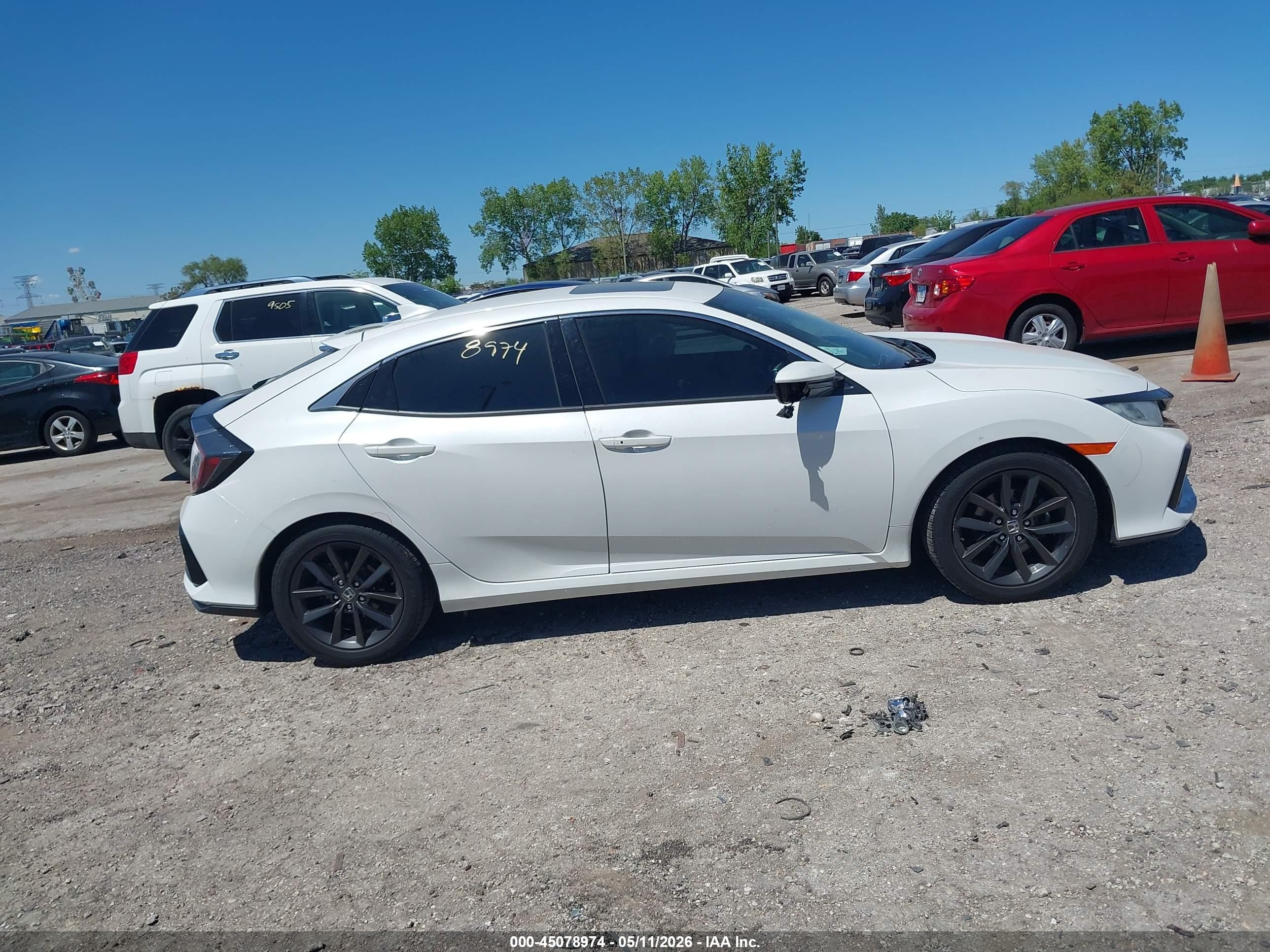 2020 Honda Civic Ex White vin: SHHFK7H67LU219550