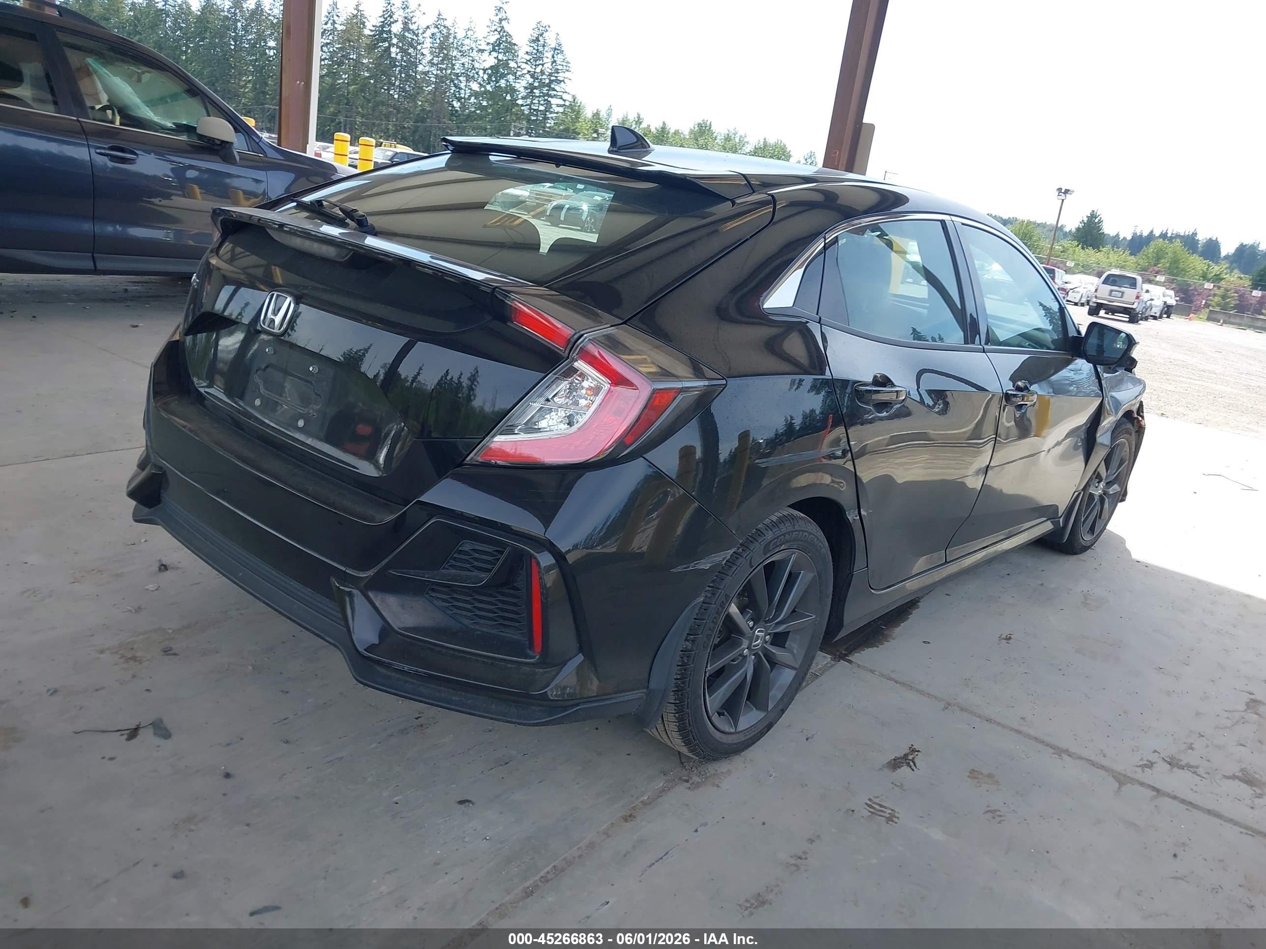 2020 Honda Civic Ex Черный vin: SHHFK7H69LU409141