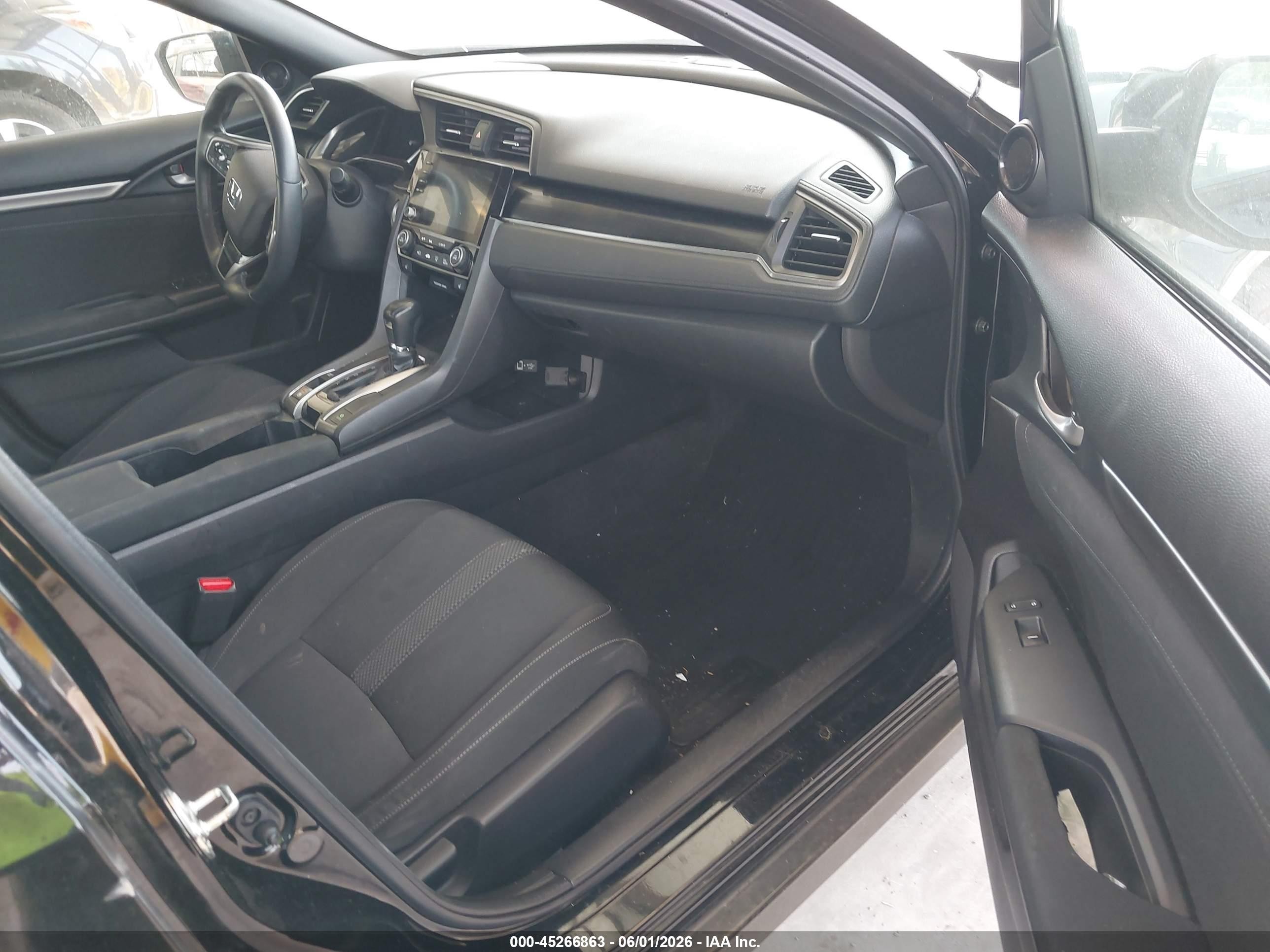2020 Honda Civic Ex Черный vin: SHHFK7H69LU409141