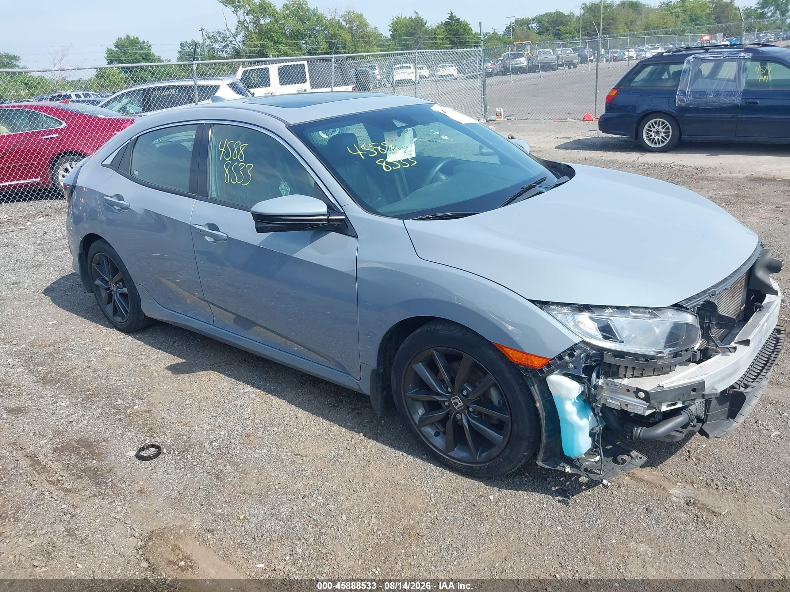 2021 Honda Civic Ex Gray vin: SHHFK7H6XMU202940