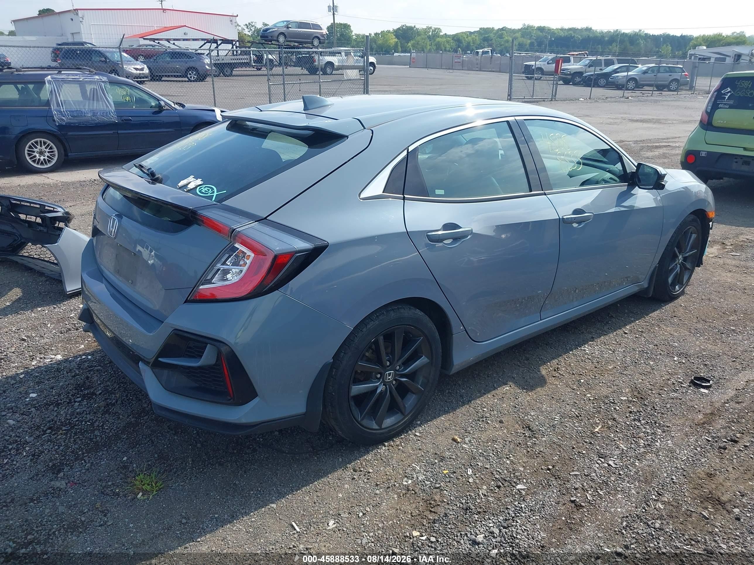 2021 Honda Civic Ex Gray vin: SHHFK7H6XMU202940