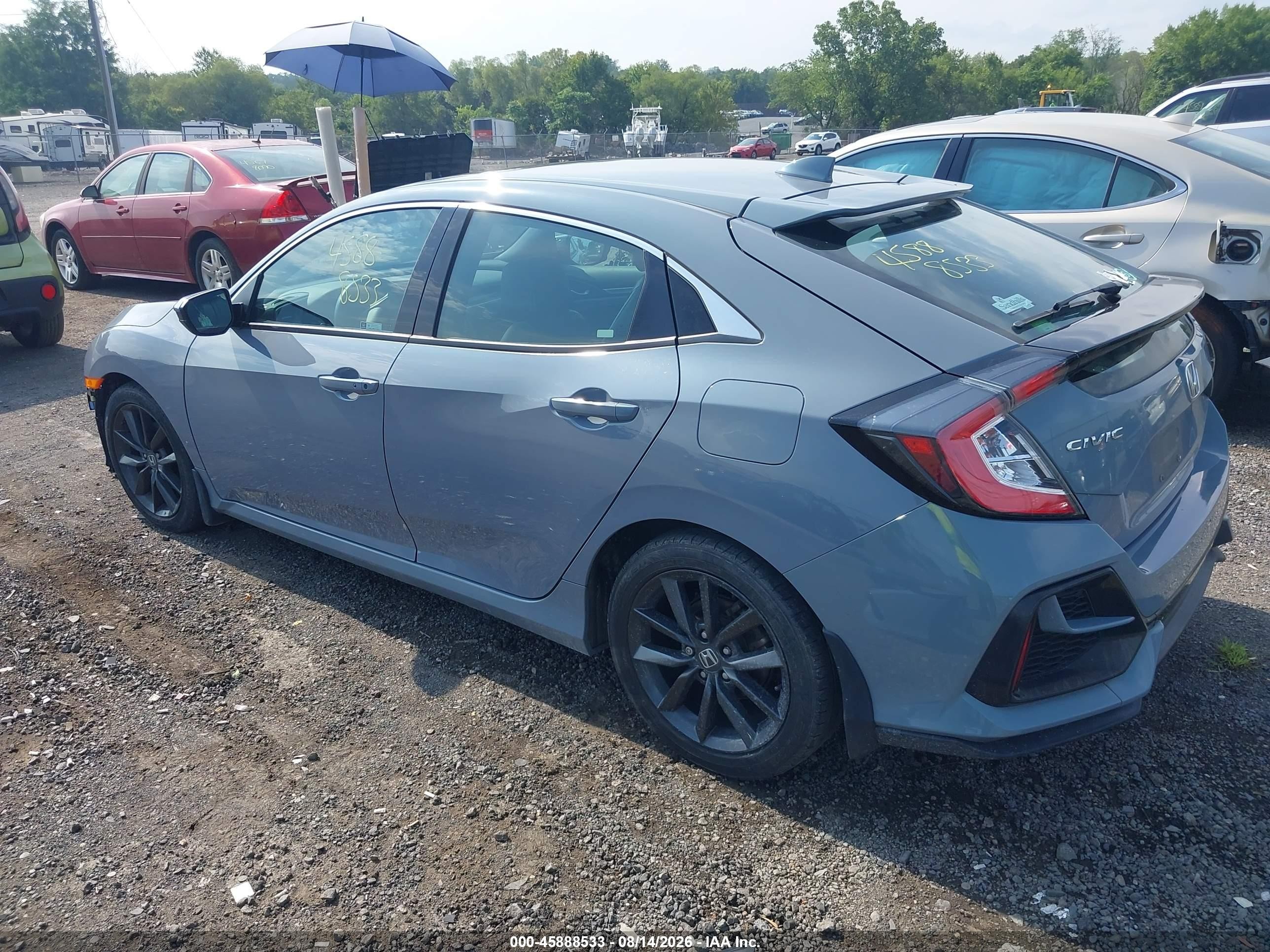 2021 Honda Civic Ex Gray vin: SHHFK7H6XMU202940