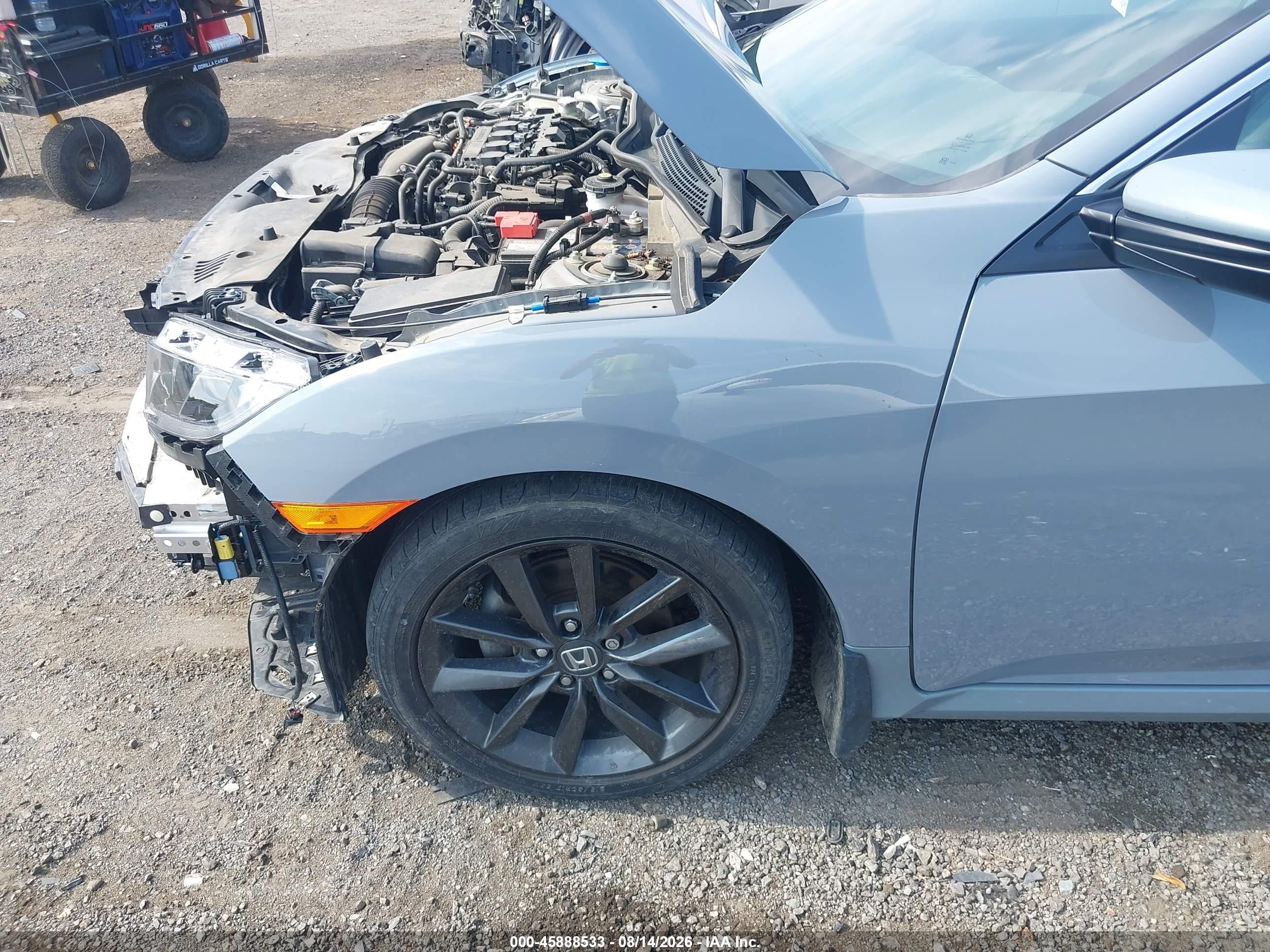 2021 Honda Civic Ex Gray vin: SHHFK7H6XMU202940