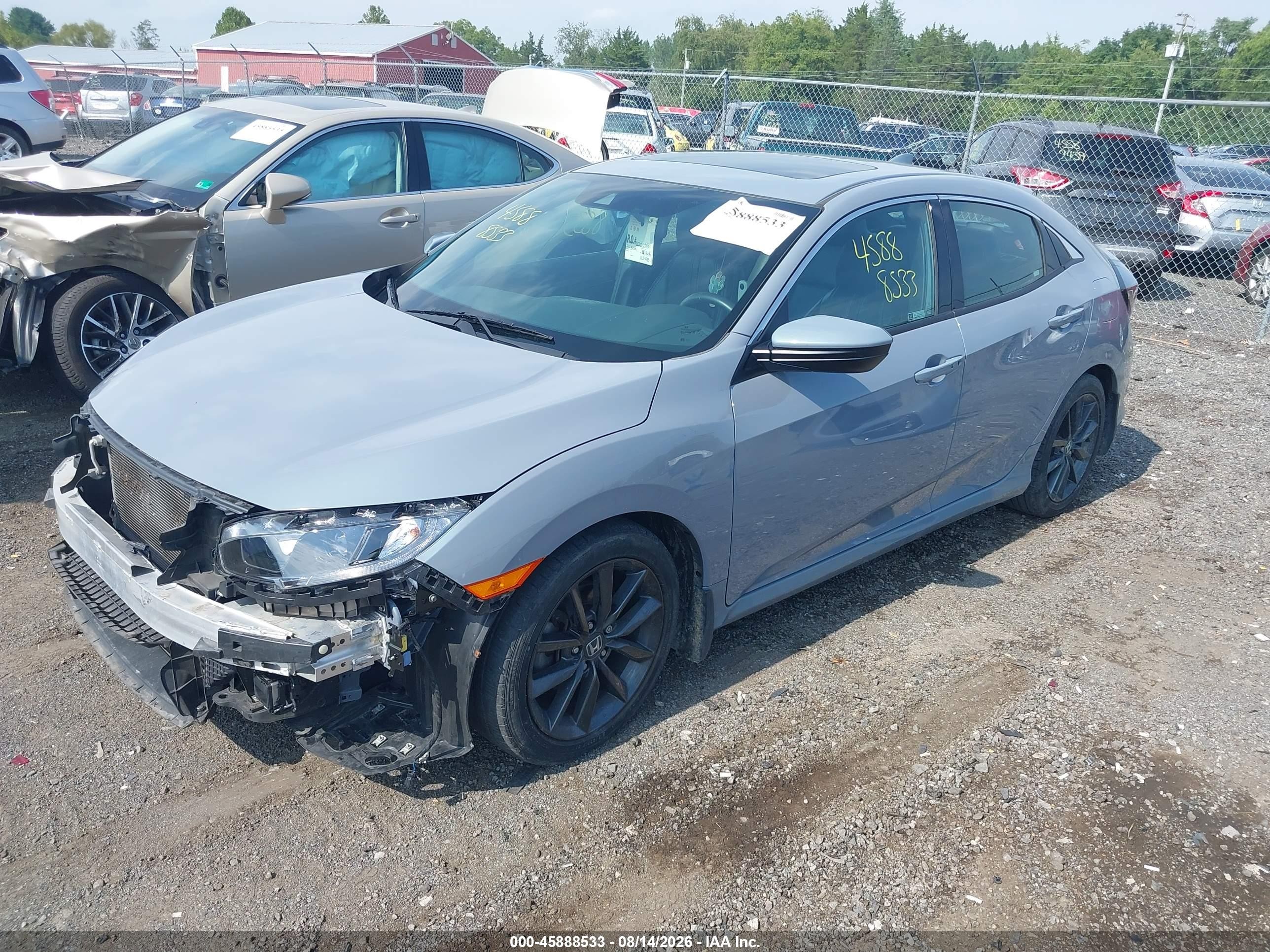 2021 Honda Civic Ex Gray vin: SHHFK7H6XMU202940