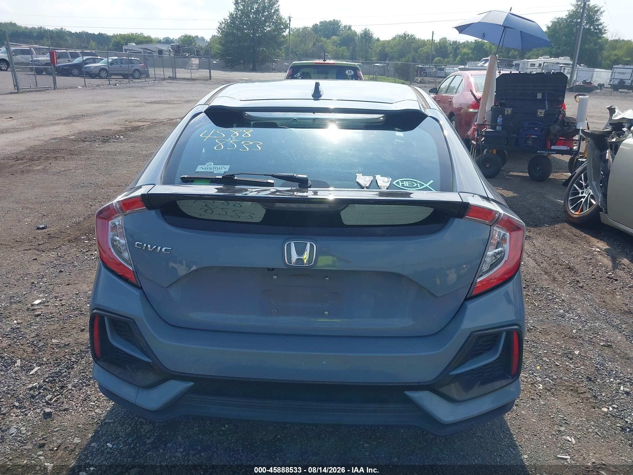 2021 Honda Civic Ex Gray vin: SHHFK7H6XMU202940
