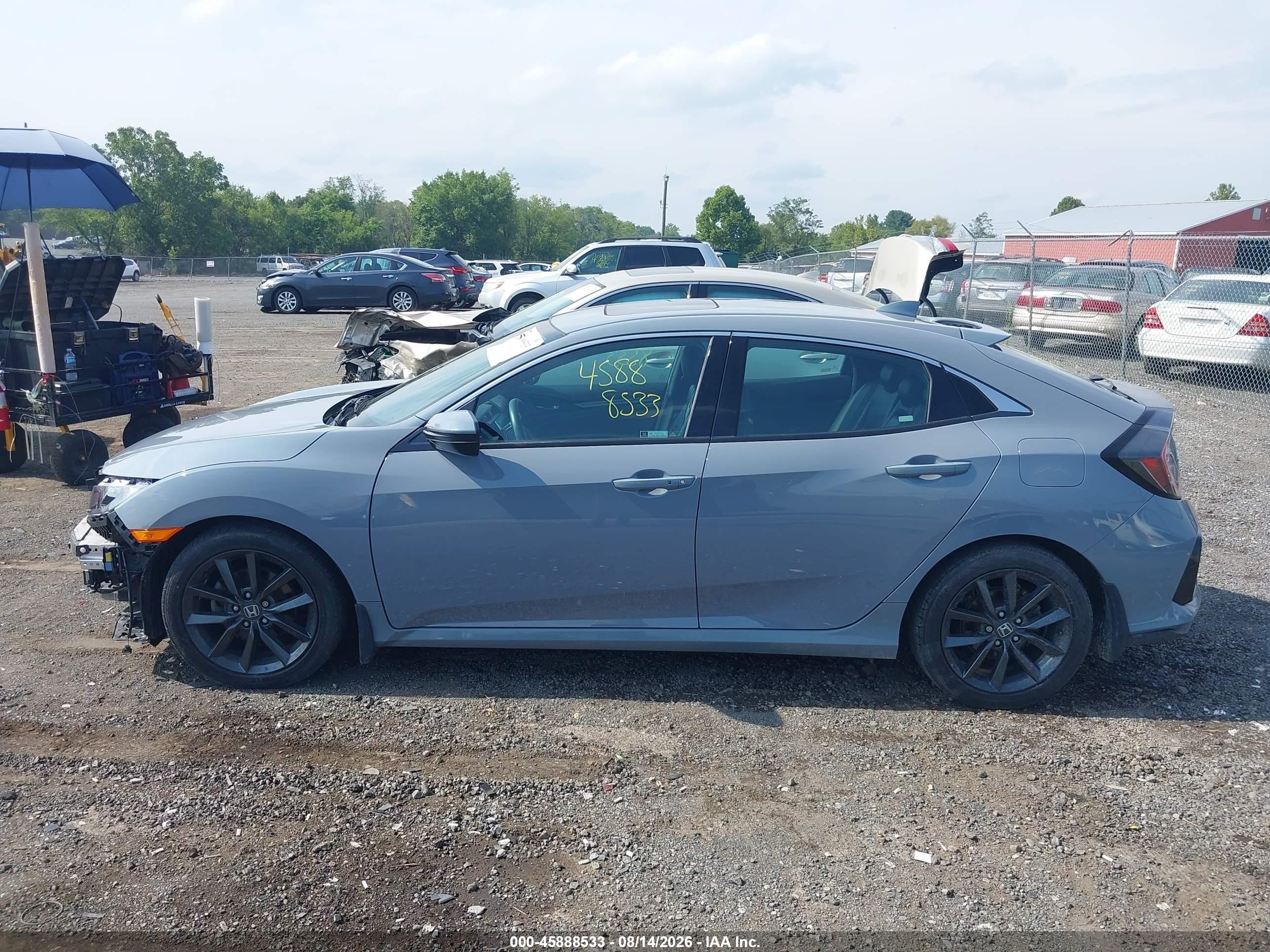 2021 Honda Civic Ex Gray vin: SHHFK7H6XMU202940