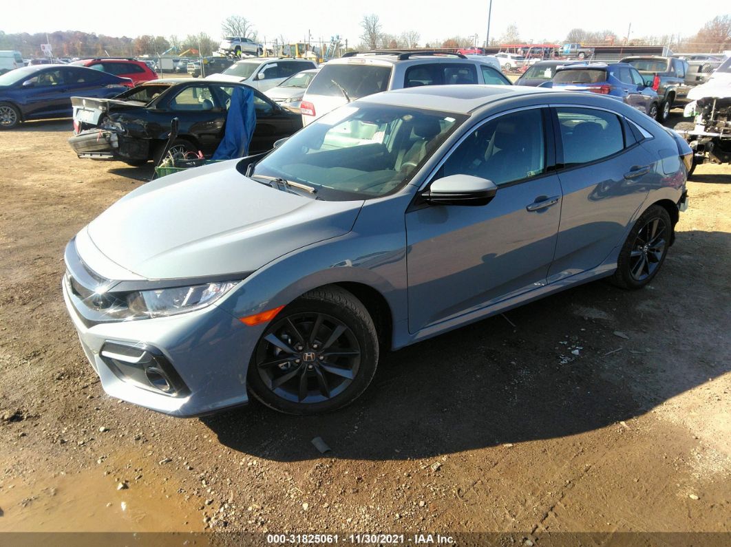 2021 Honda Civic Hatchback Ex Gray vin: SHHFK7H6XMU218295