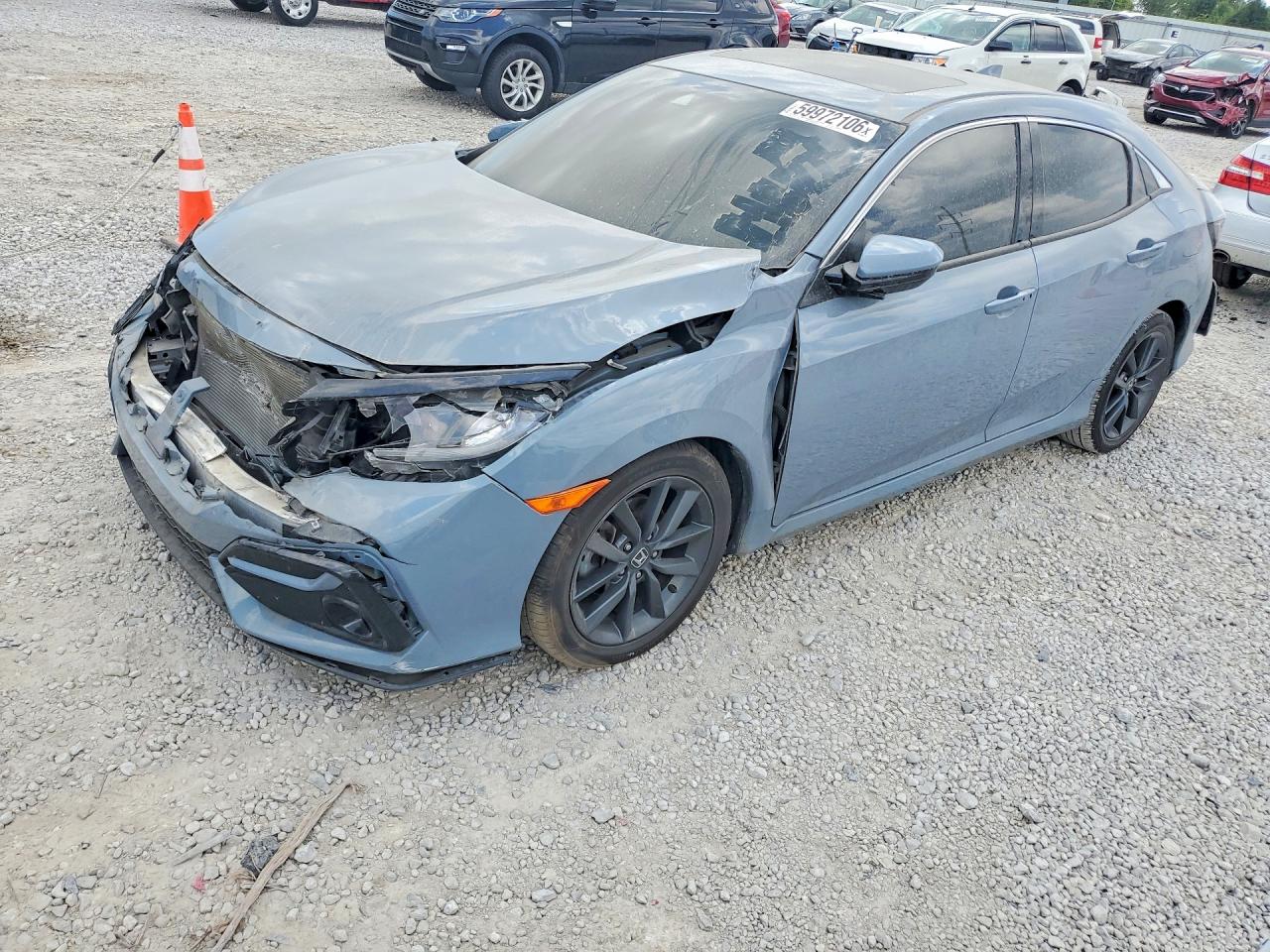 2021 Honda Civic Ex Blue vin: SHHFK7H6XMU218295
