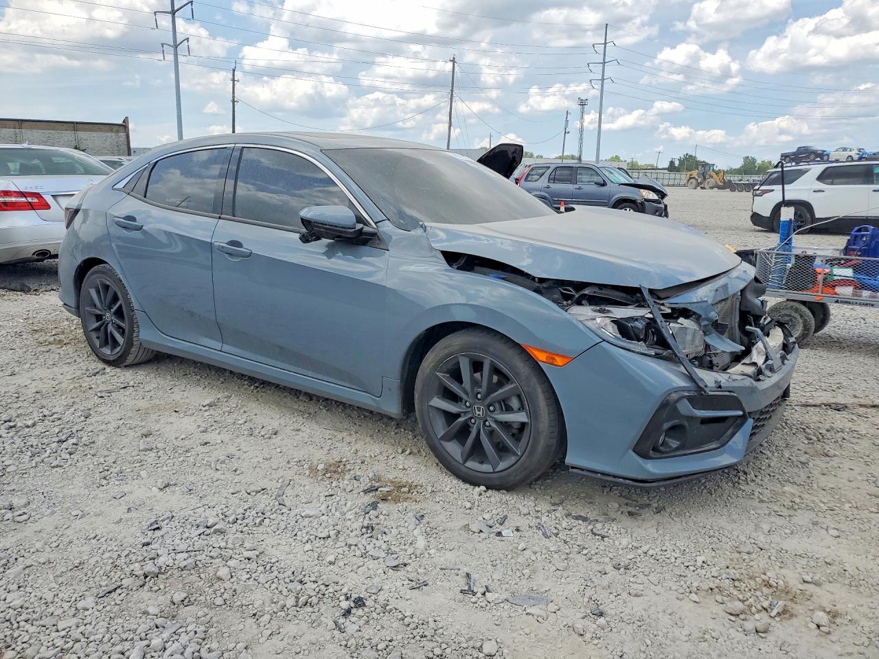 2021 Honda Civic Ex Blue vin: SHHFK7H6XMU218295
