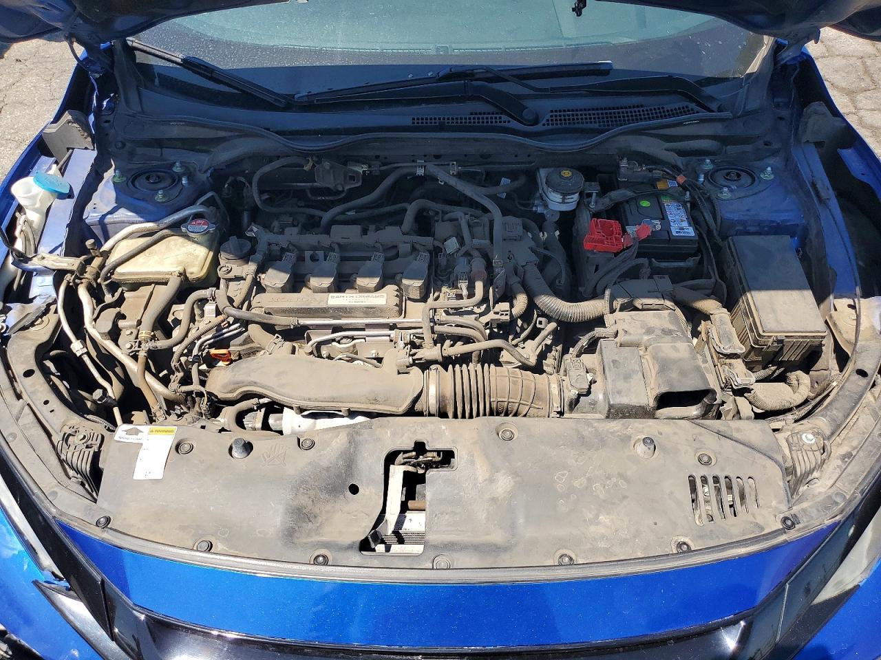 2017 Honda Civic Exl Blue vin: SHHFK7H74HU401142