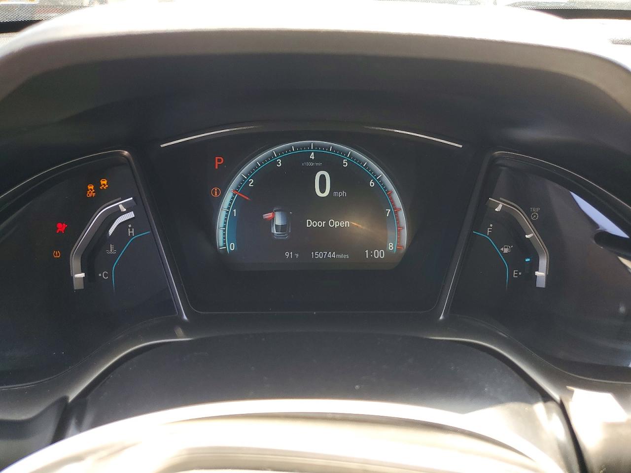 2017 Honda Civic Exl Blue vin: SHHFK7H74HU401142