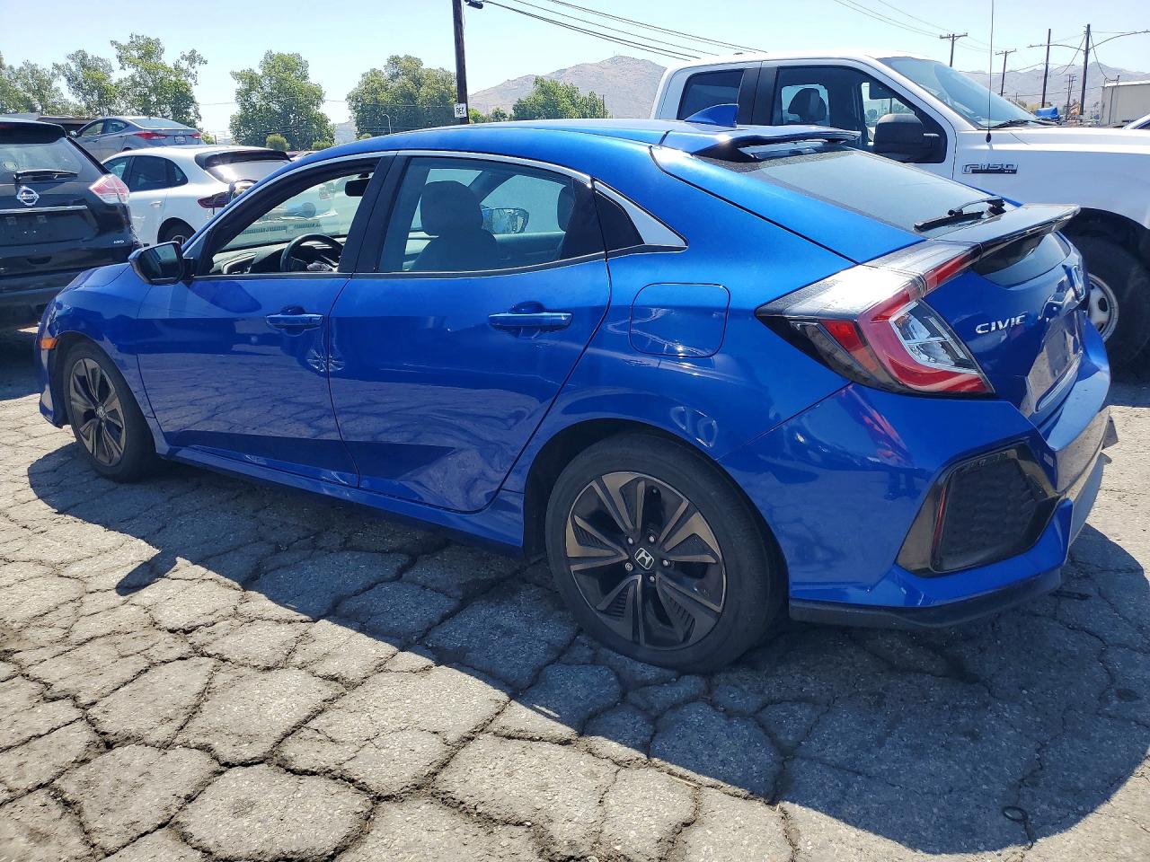 2017 Honda Civic Exl Blue vin: SHHFK7H74HU401142