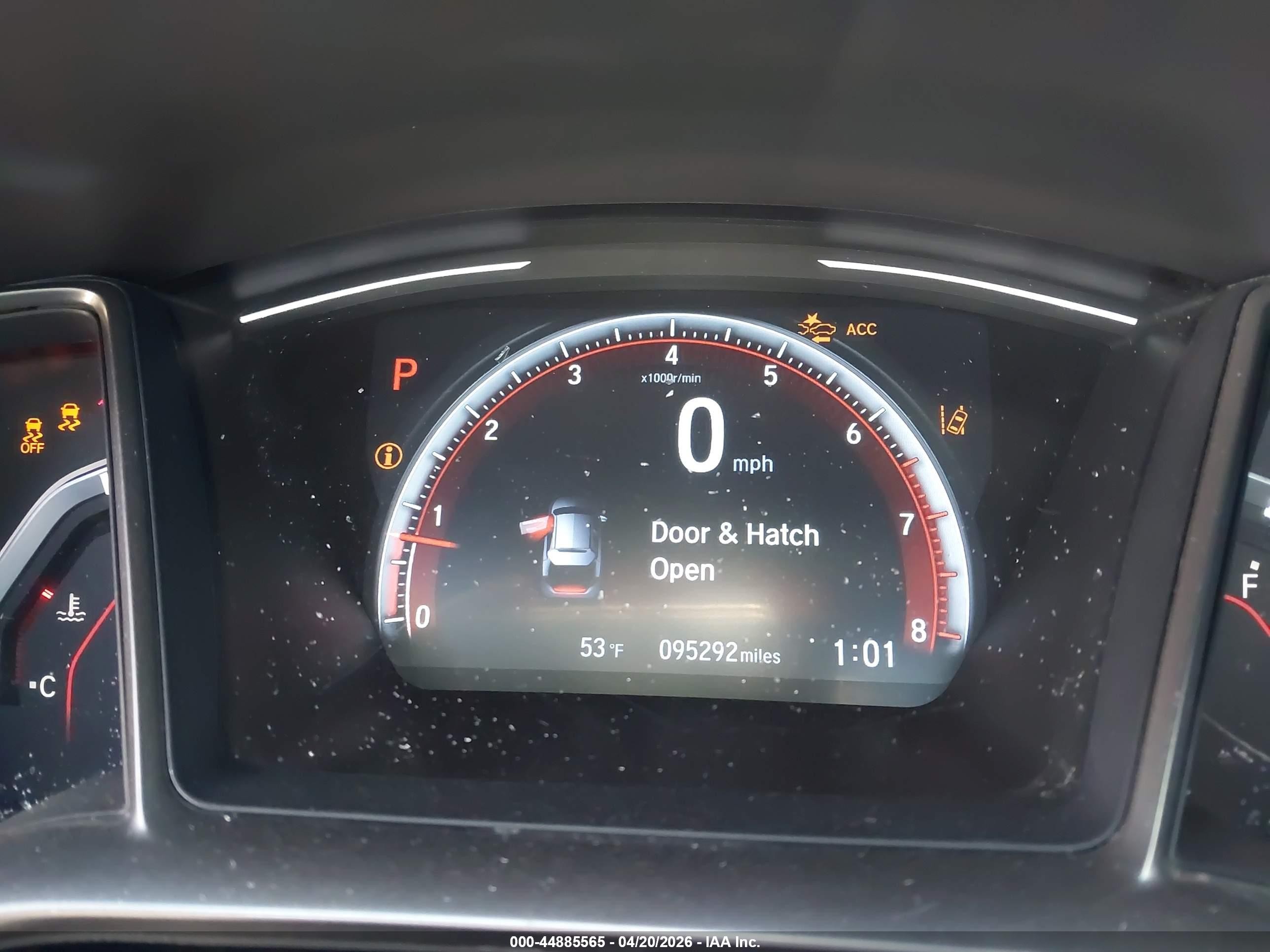 2019 Honda Civic Sport Touring Light Blue vin: SHHFK7H90KU220502