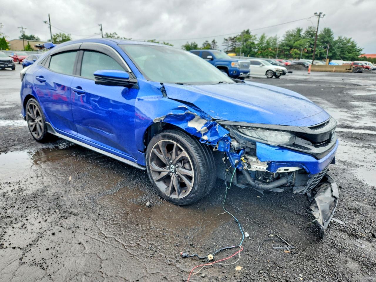 2017 Honda Civic Sport Touring Blue vin: SHHFK7H91HU415890