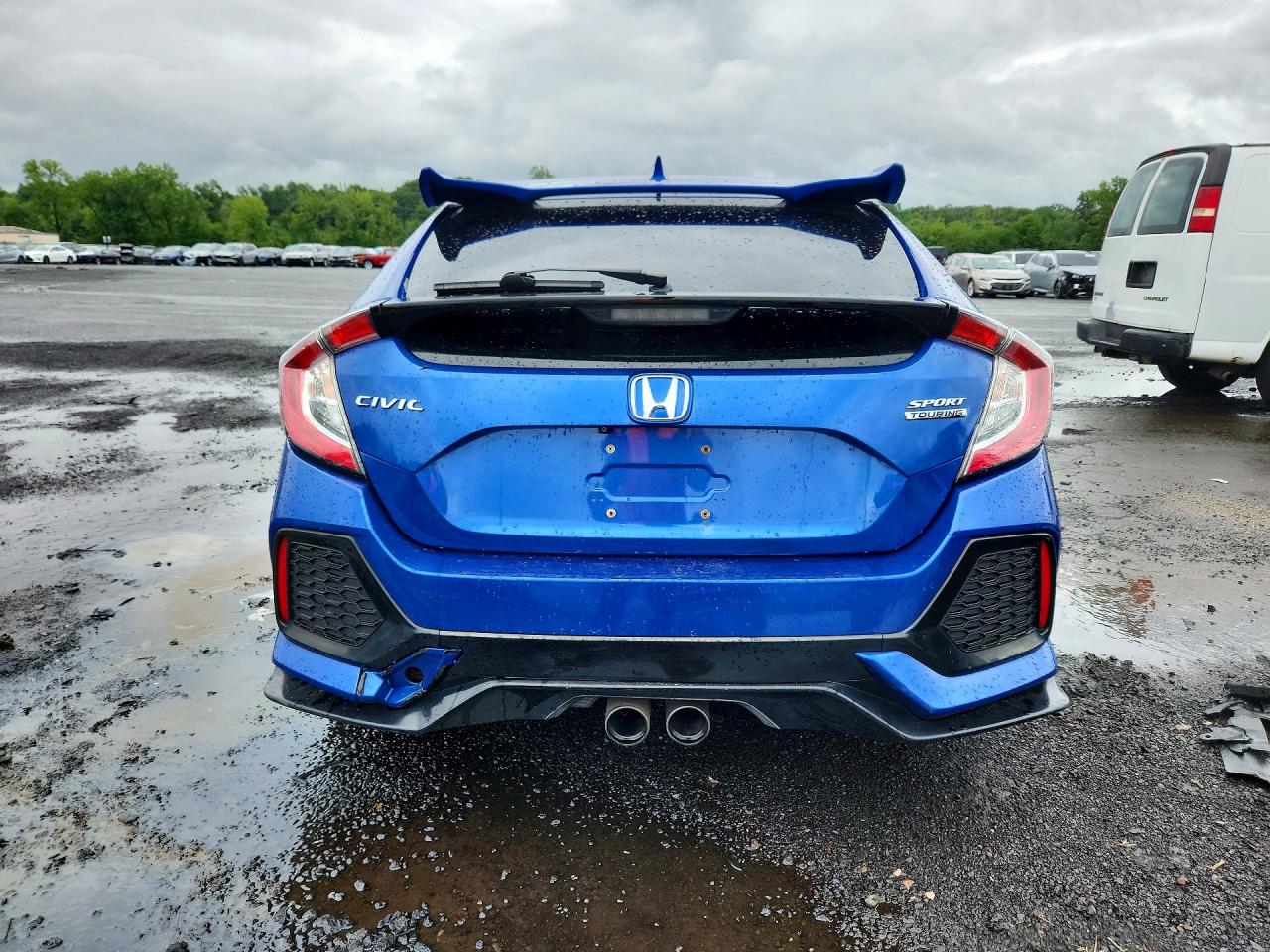 2017 Honda Civic Sport Touring Blue vin: SHHFK7H91HU415890