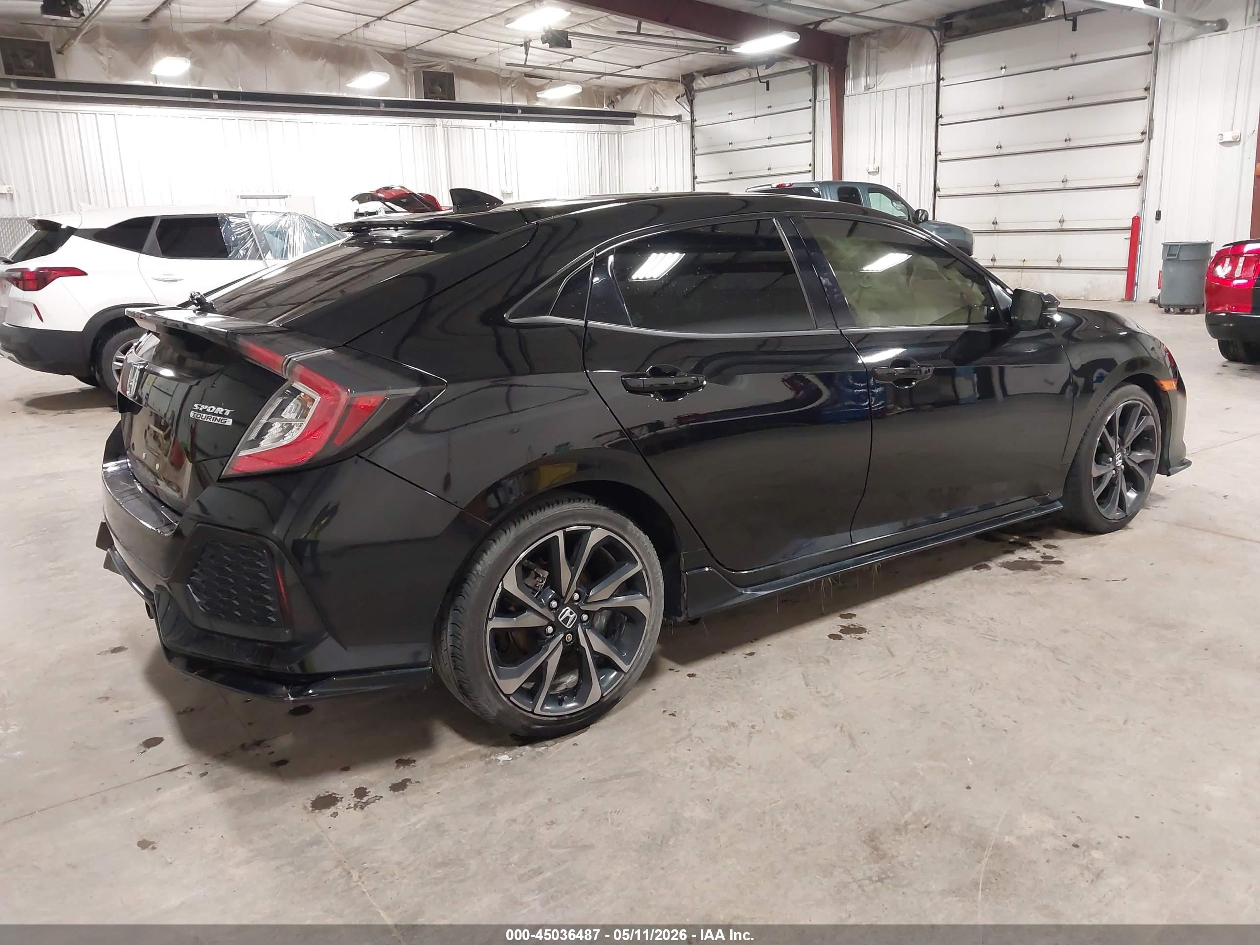 2019 Honda Civic Sport Touring Black vin: SHHFK7H92KU205953