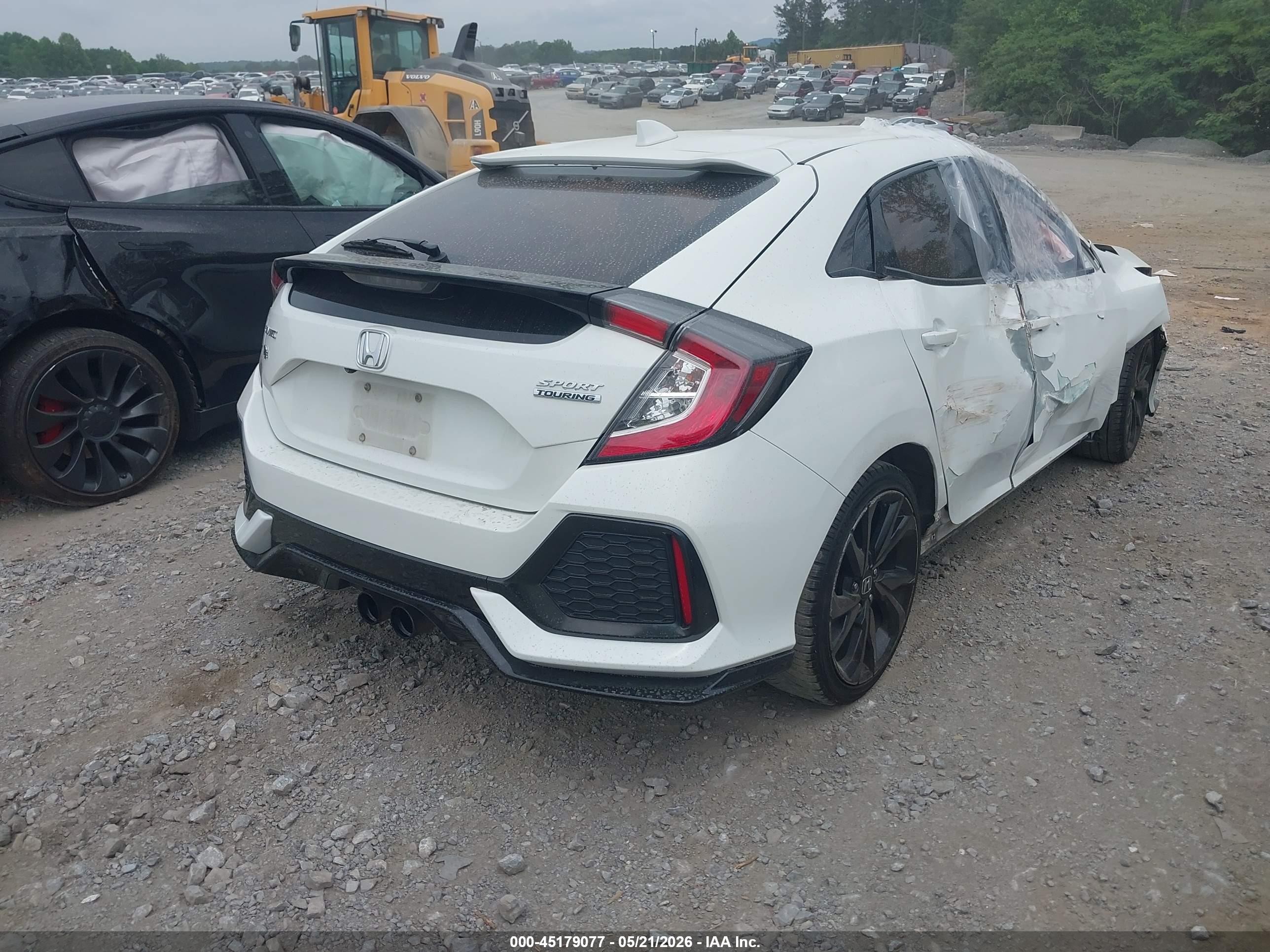 2018 Honda Civic Sport Touring Black vin: SHHFK7H96JU201001