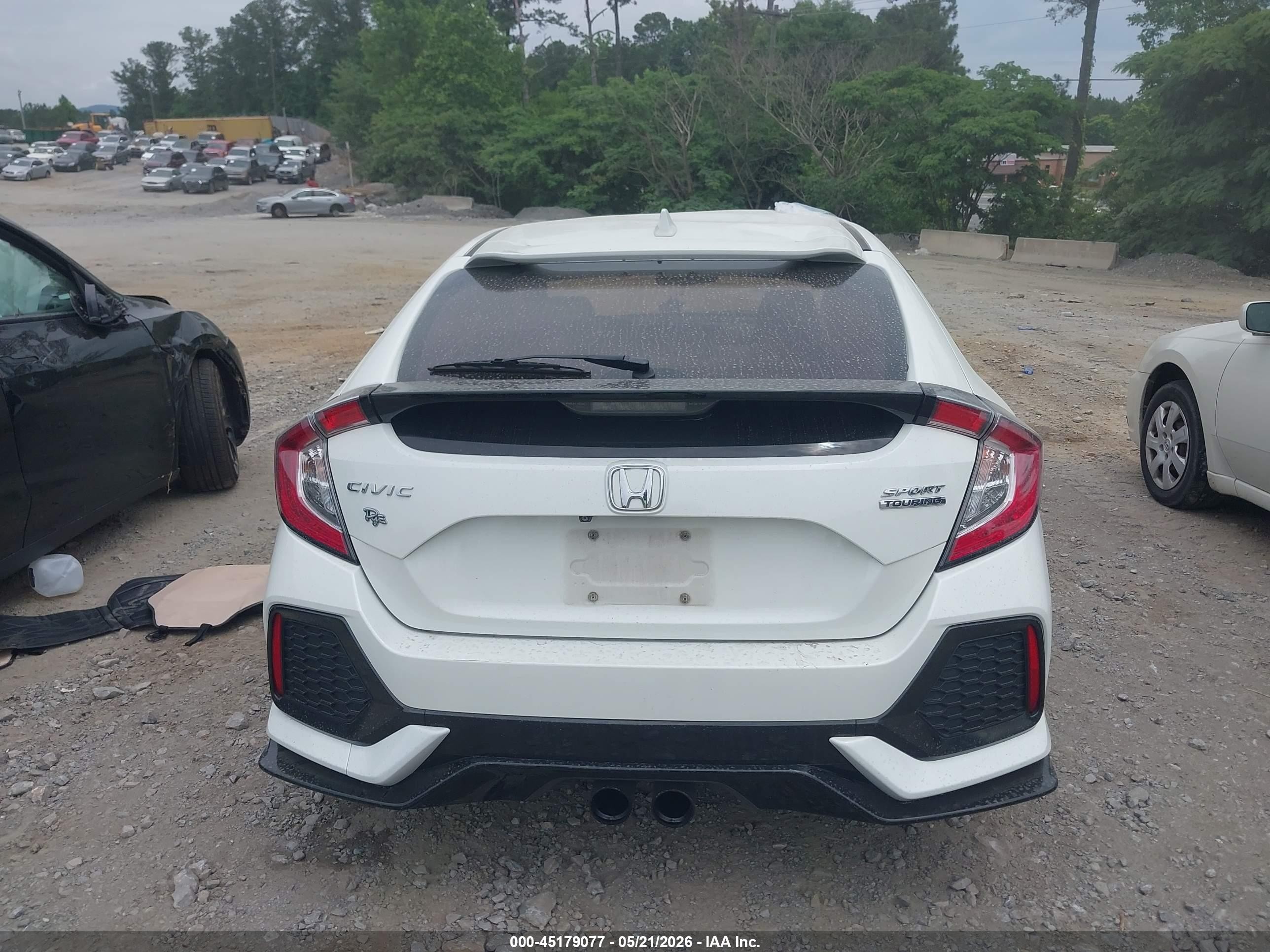 2018 Honda Civic Sport Touring Black vin: SHHFK7H96JU201001