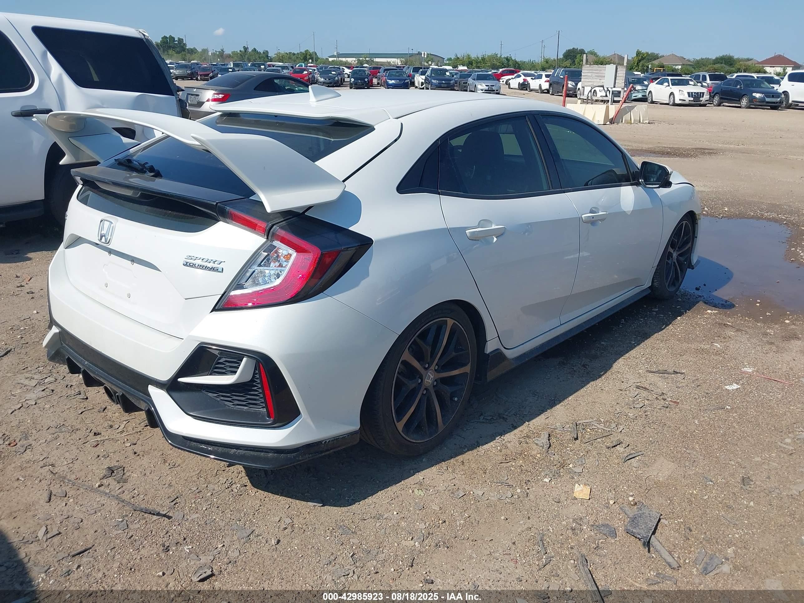2021 Honda Civic Sport Touring Белый vin: SHHFK7H97MU215171