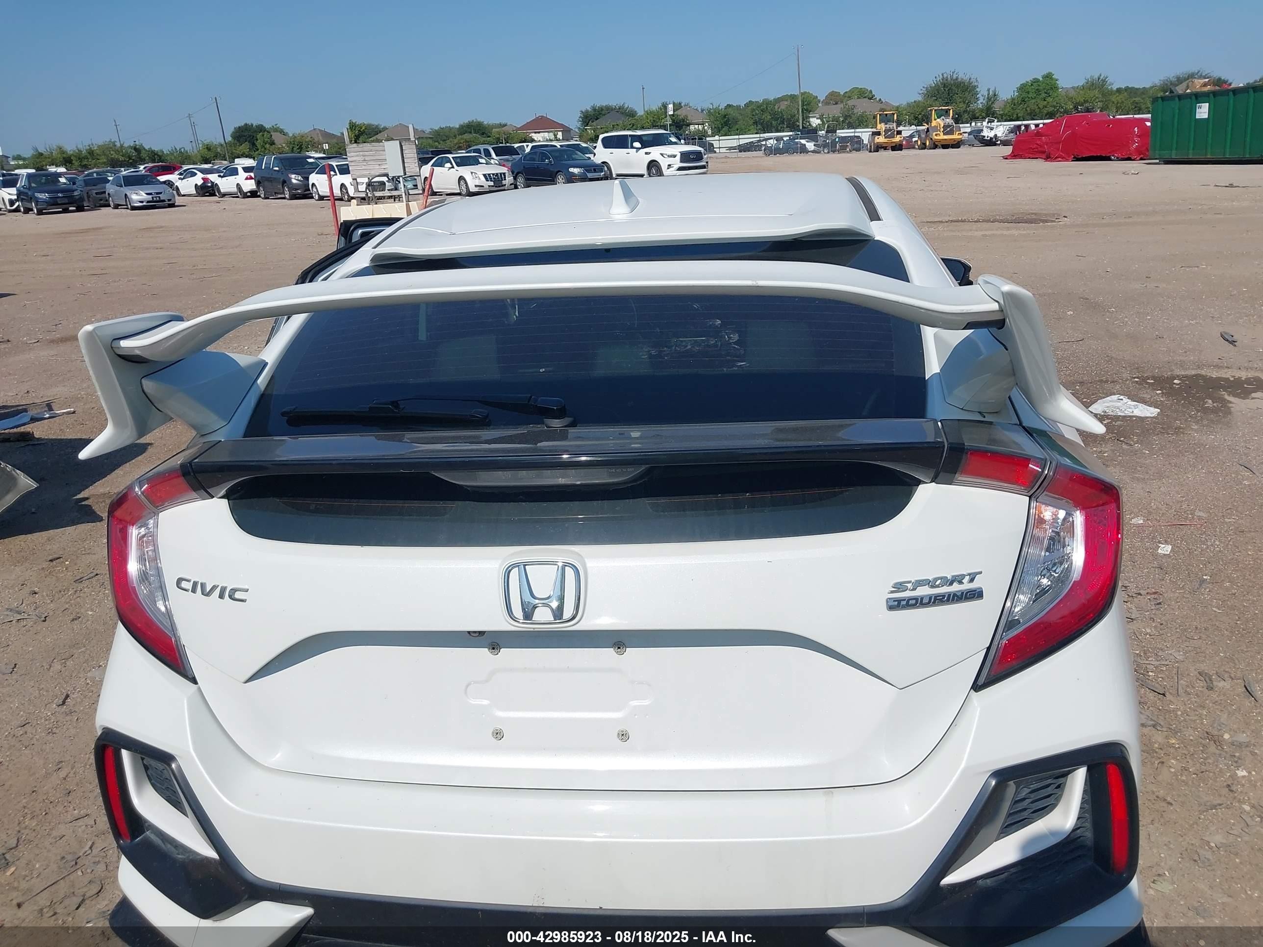2021 Honda Civic Sport Touring Белый vin: SHHFK7H97MU215171