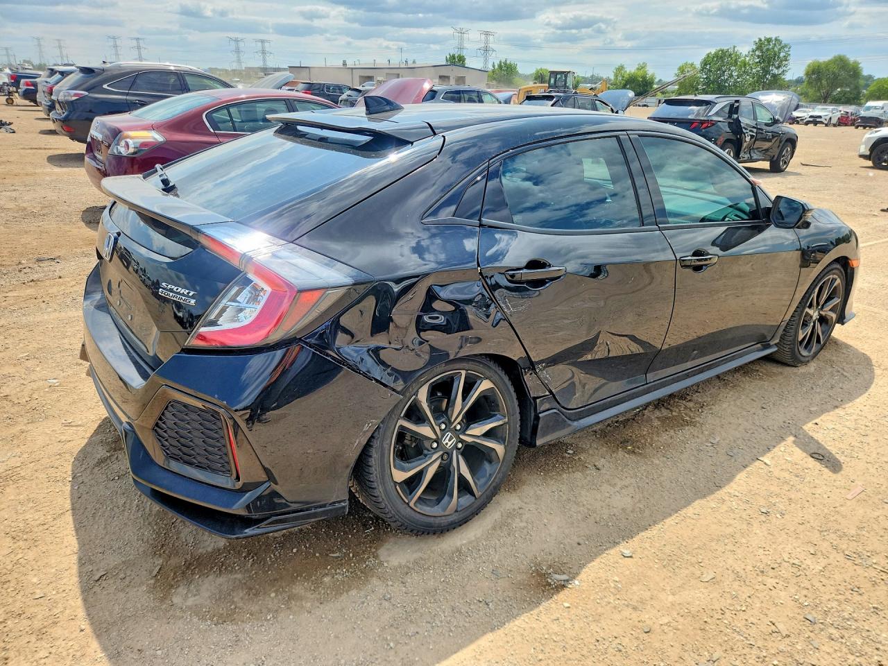 2018 Honda Civic Sport Touring Black vin: SHHFK7H9XJU209053