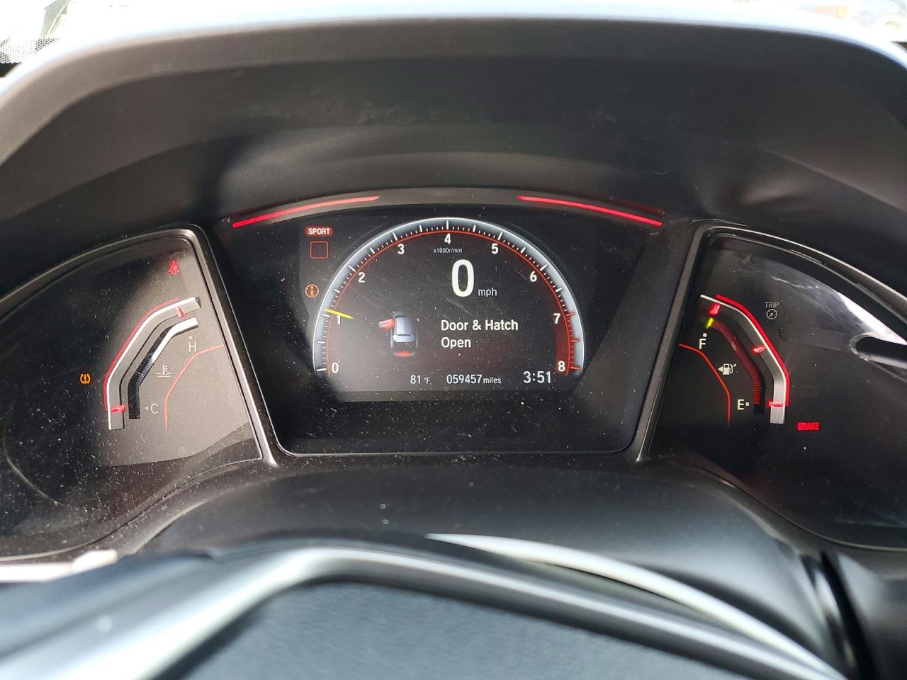 2019 Honda Civic Type-r Touring Gray vin: SHHFK8G71KU200782