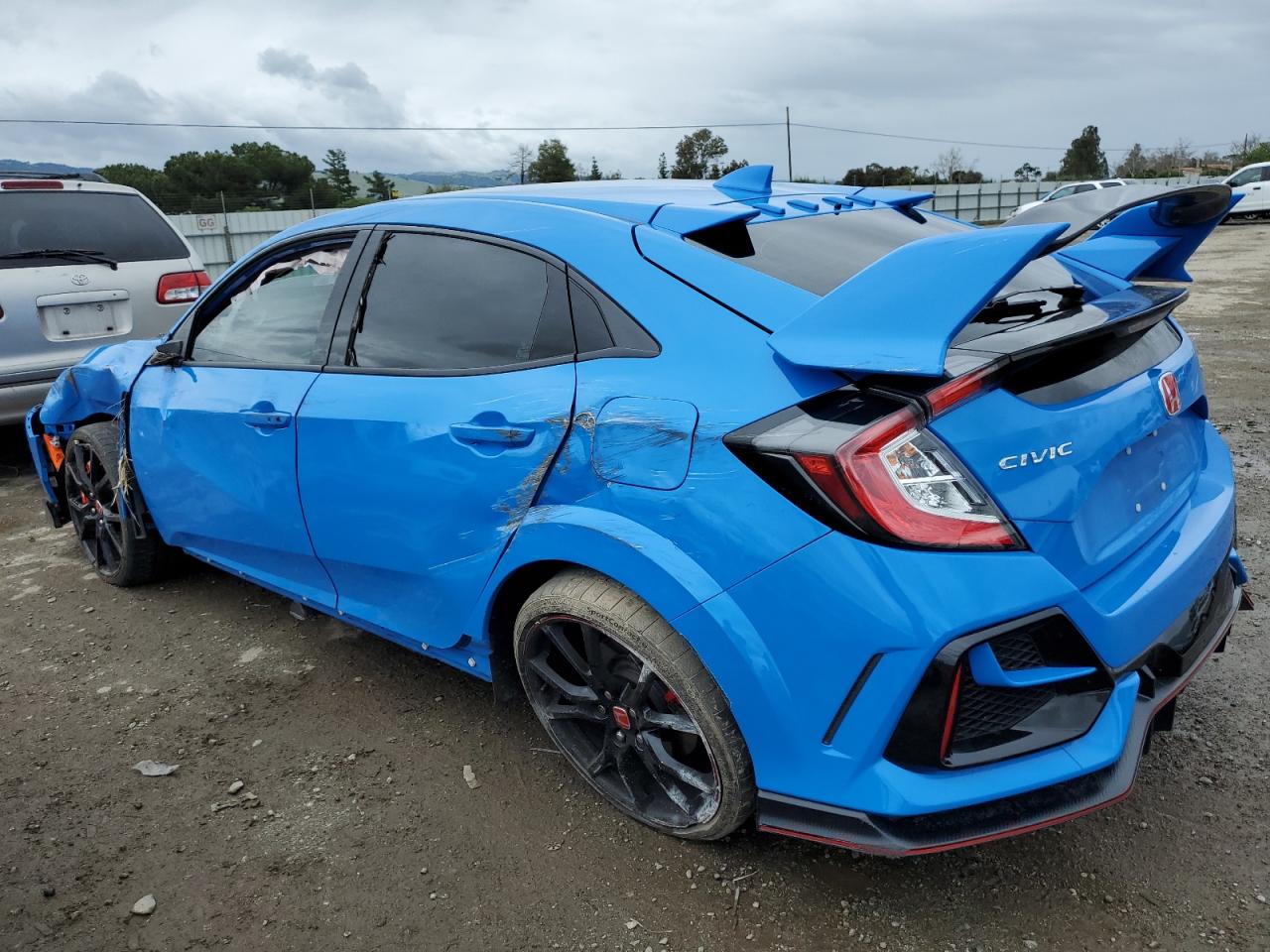 2021 Honda Civic Type-r Touring Blue vin: SHHFK8G76MU200361