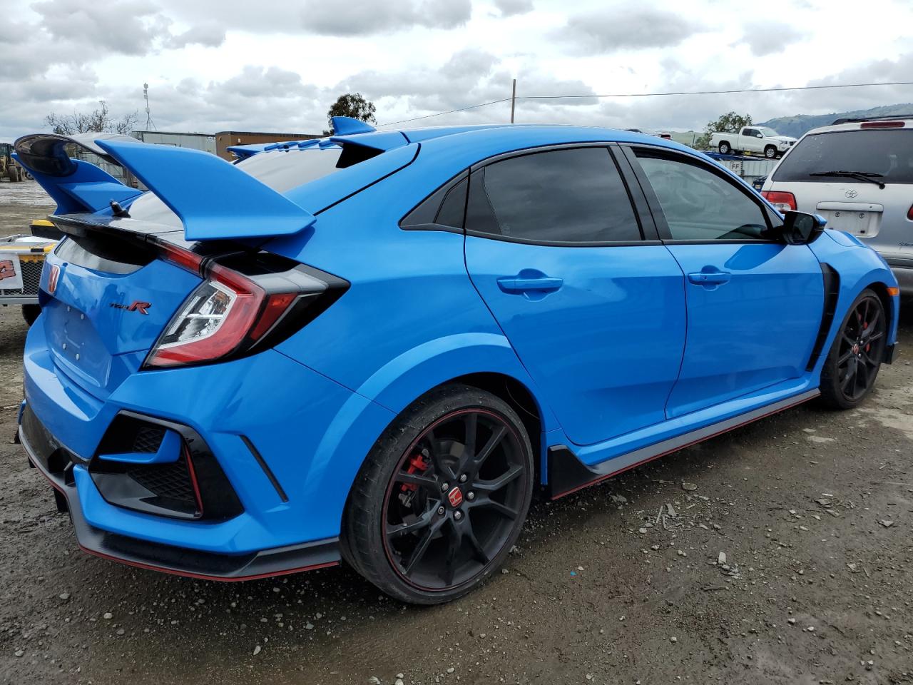 2021 Honda Civic Type-r Touring Blue vin: SHHFK8G76MU200361