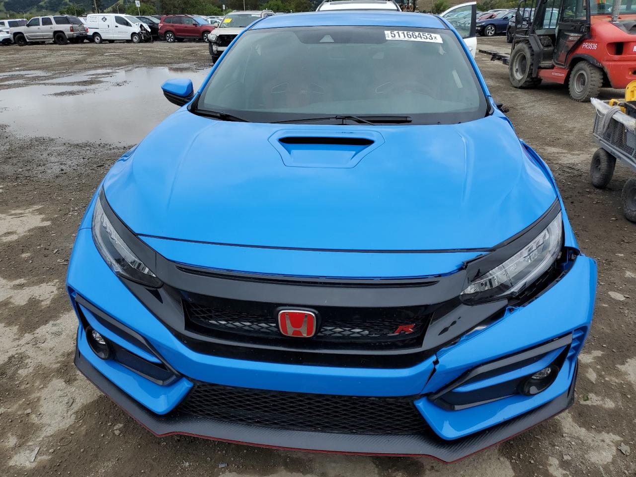 2021 Honda Civic Type-r Touring Blue vin: SHHFK8G76MU200361
