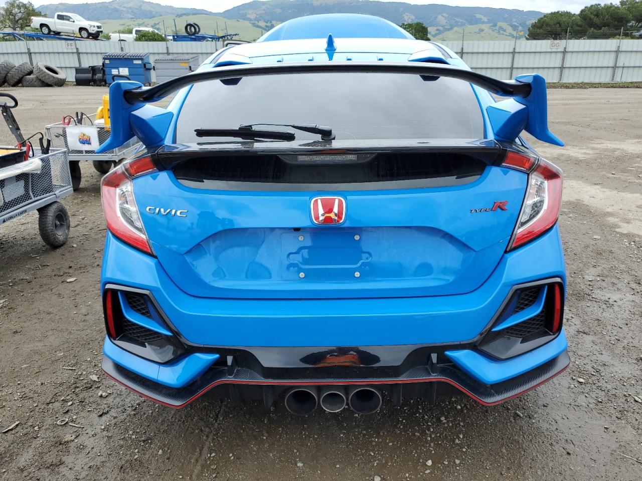 2021 Honda Civic Type-r Touring Blue vin: SHHFK8G76MU200361