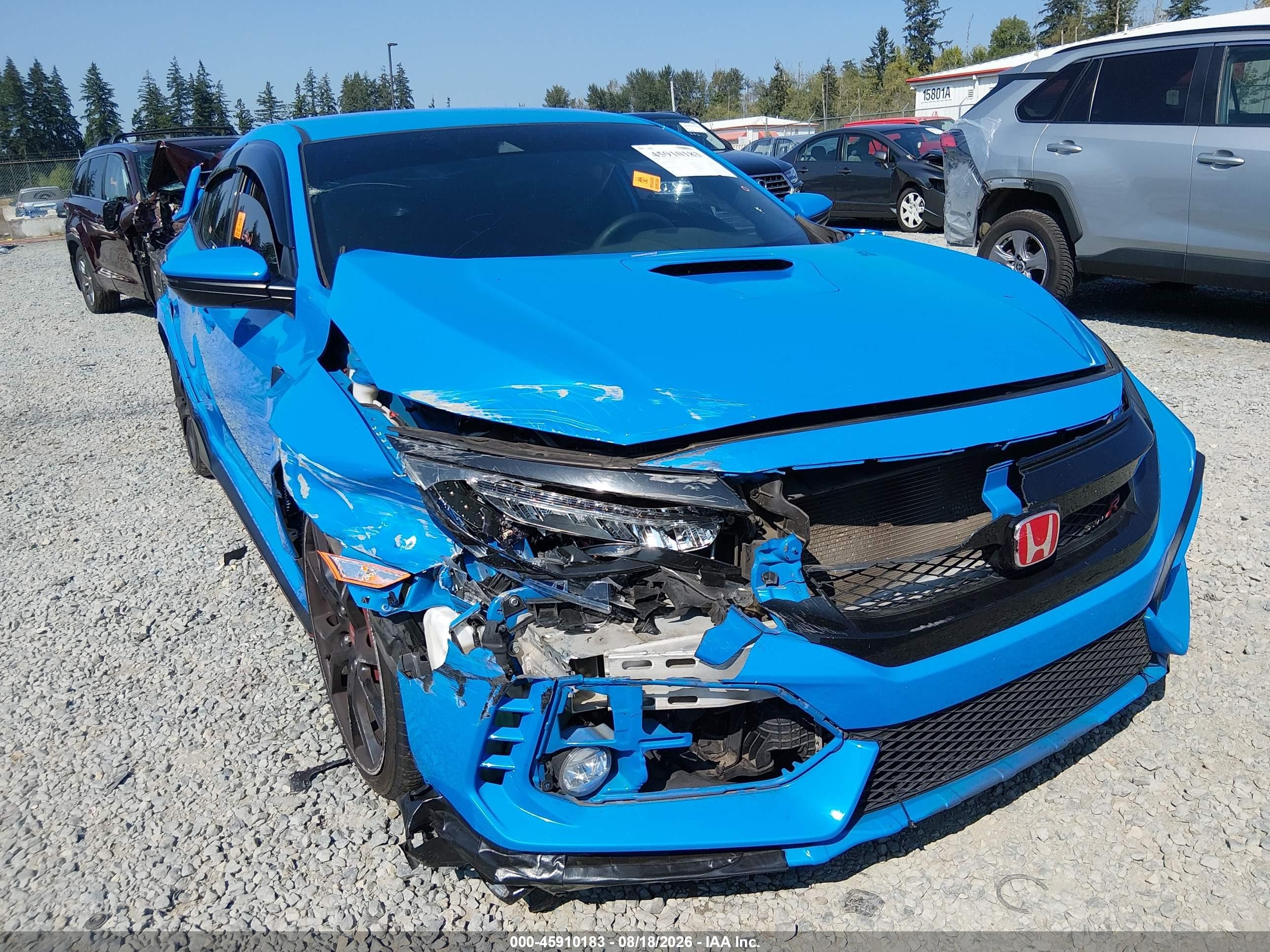 2021 Honda Civic Type R Touring Blue vin: SHHFK8G76MU202692