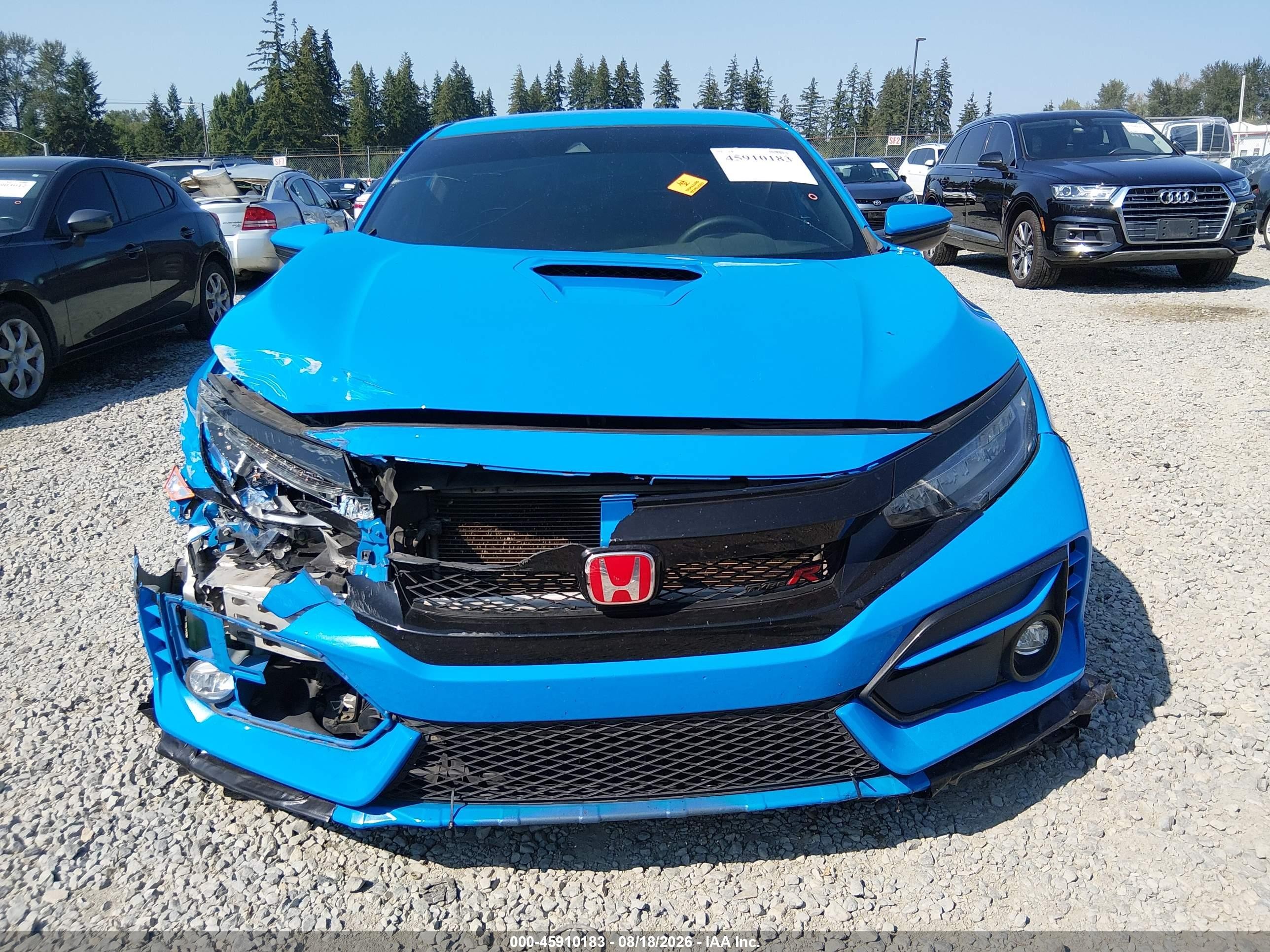 2021 Honda Civic Type R Touring Blue vin: SHHFK8G76MU202692