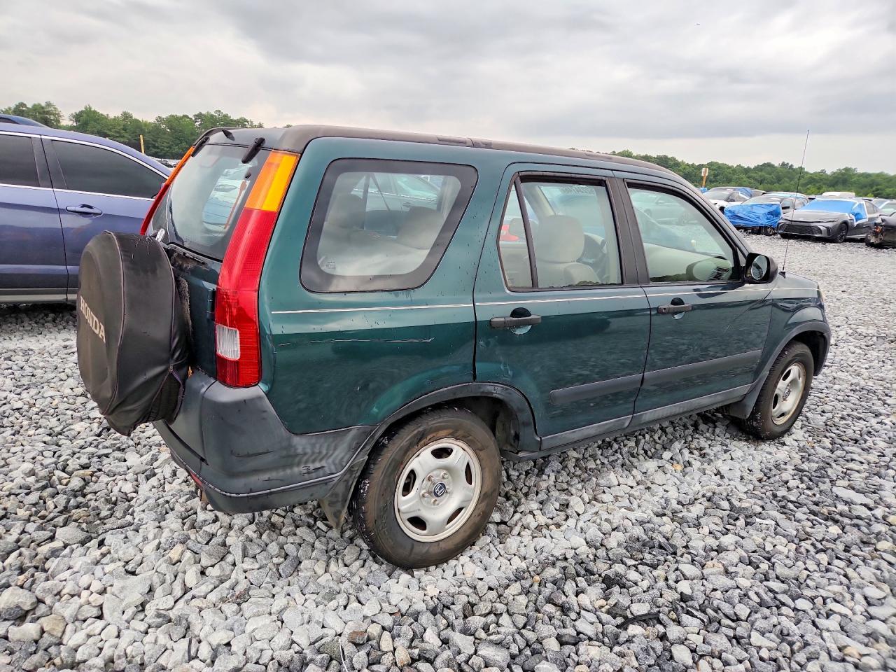 2003 Honda Cr-v Lx Green vin: SHSRD68403U103276