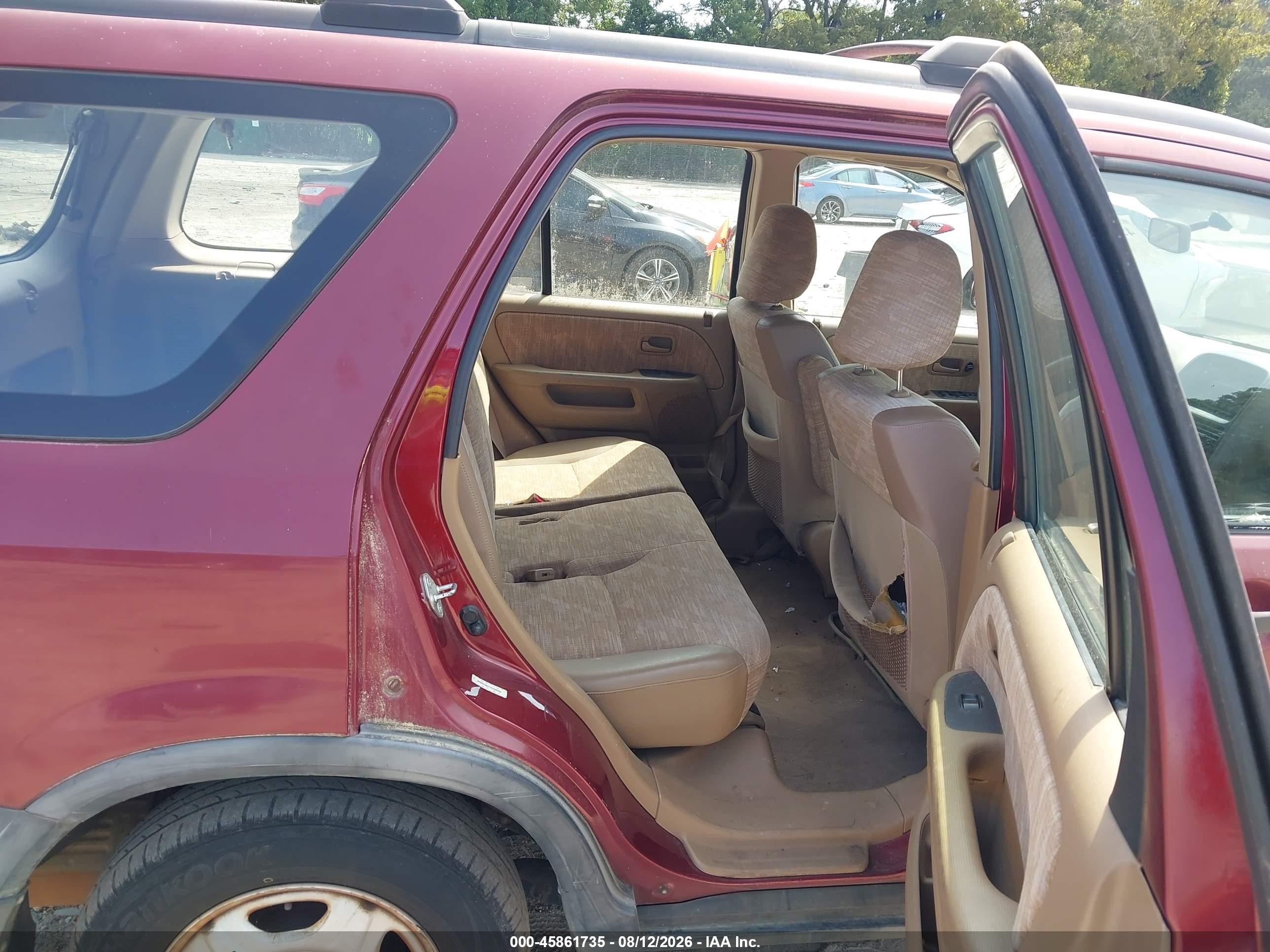 2004 Honda Cr-v Lx Red vin: SHSRD68414U200505