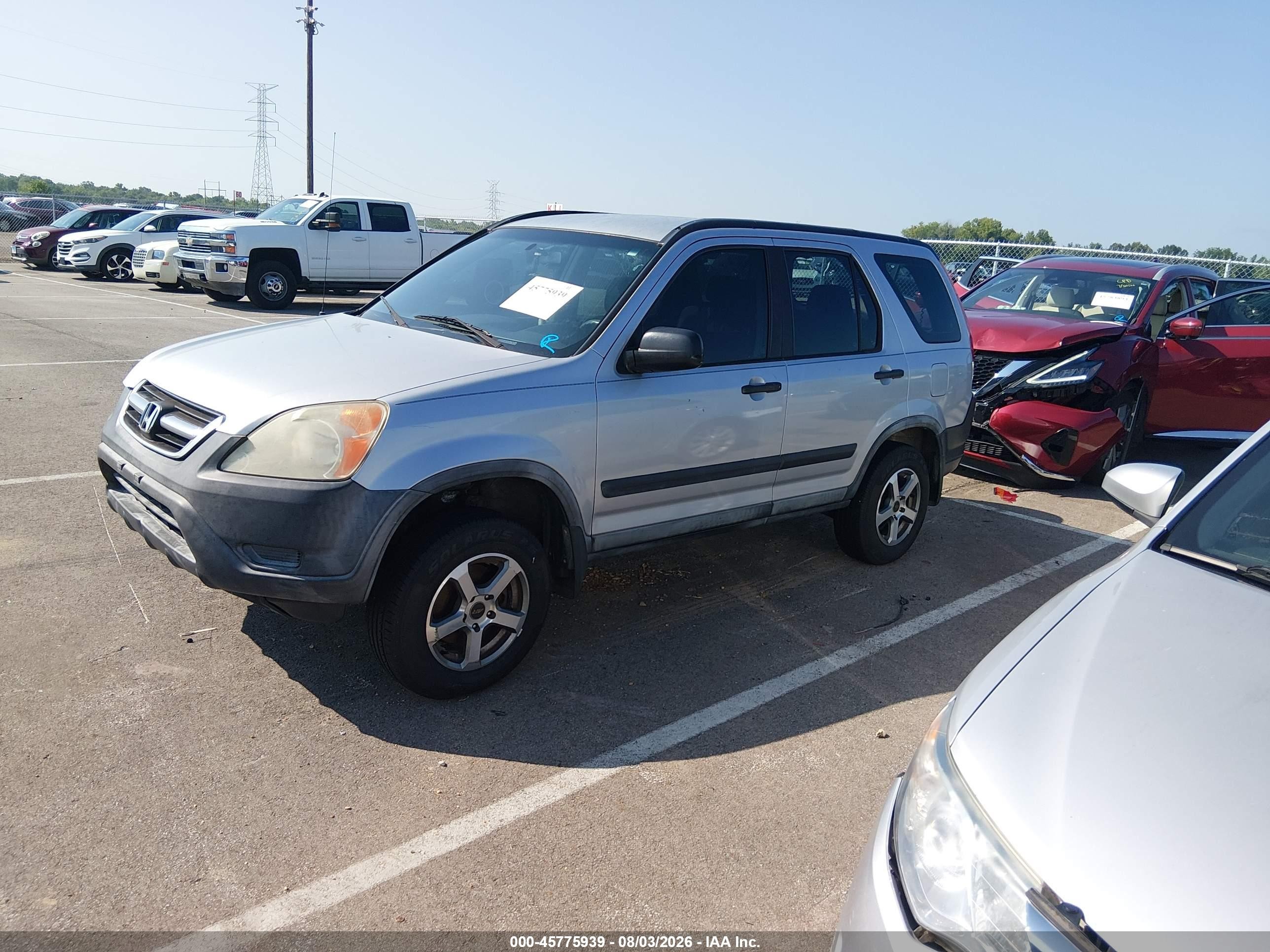 2004 Honda Cr-v Lx Gray vin: SHSRD68414U208913