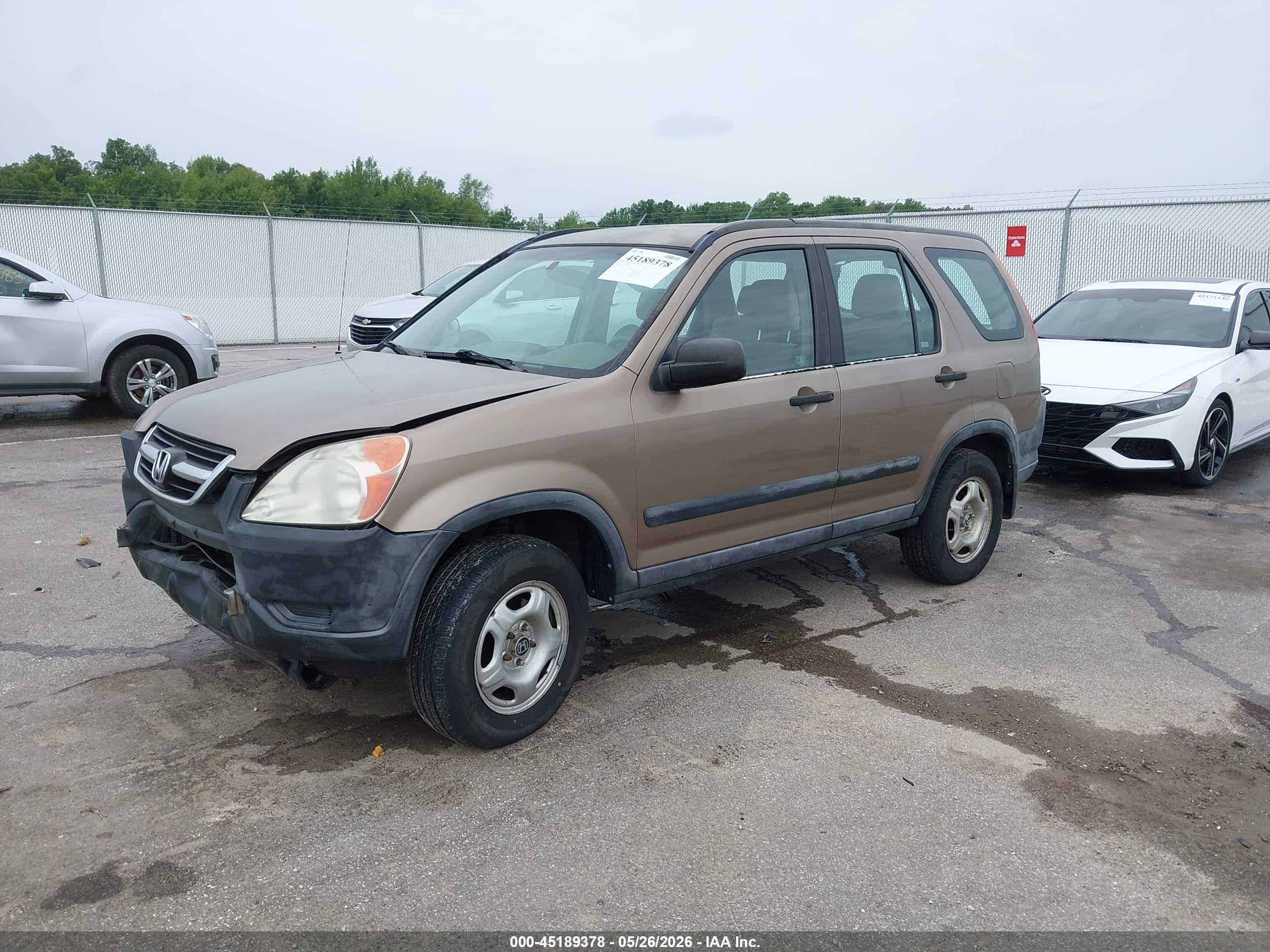 2003 Honda Cr-v Lx Tan vin: SHSRD68423U102727
