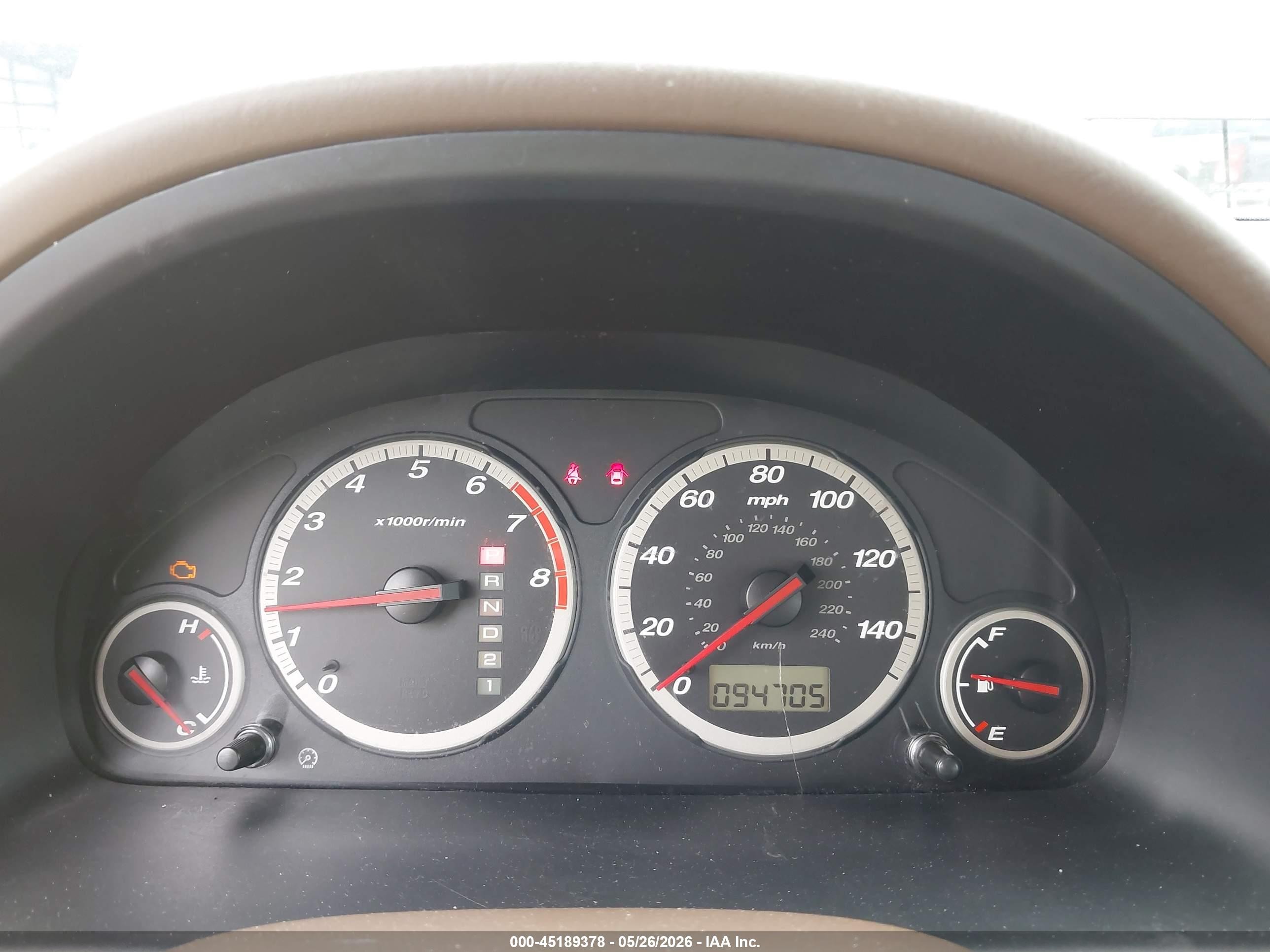 2003 Honda Cr-v Lx Tan vin: SHSRD68423U102727