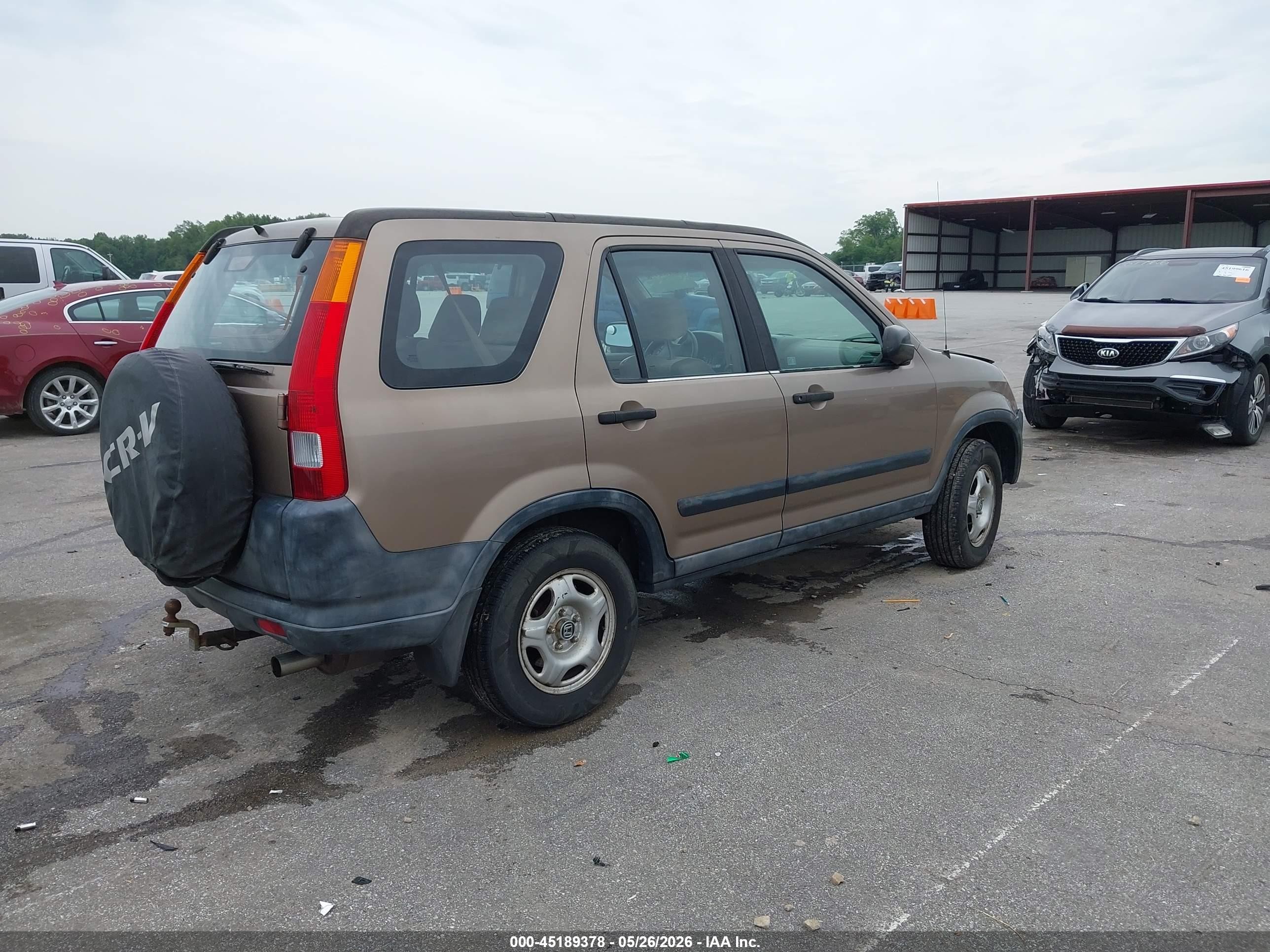 2003 Honda Cr-v Lx Tan vin: SHSRD68423U102727