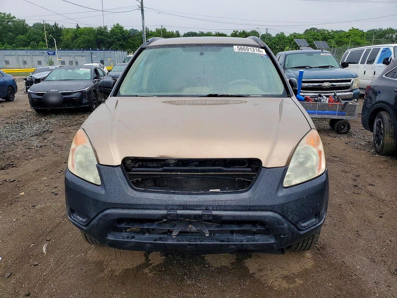 2003 Honda Cr-v Lx Tan vin: SHSRD68423U107698