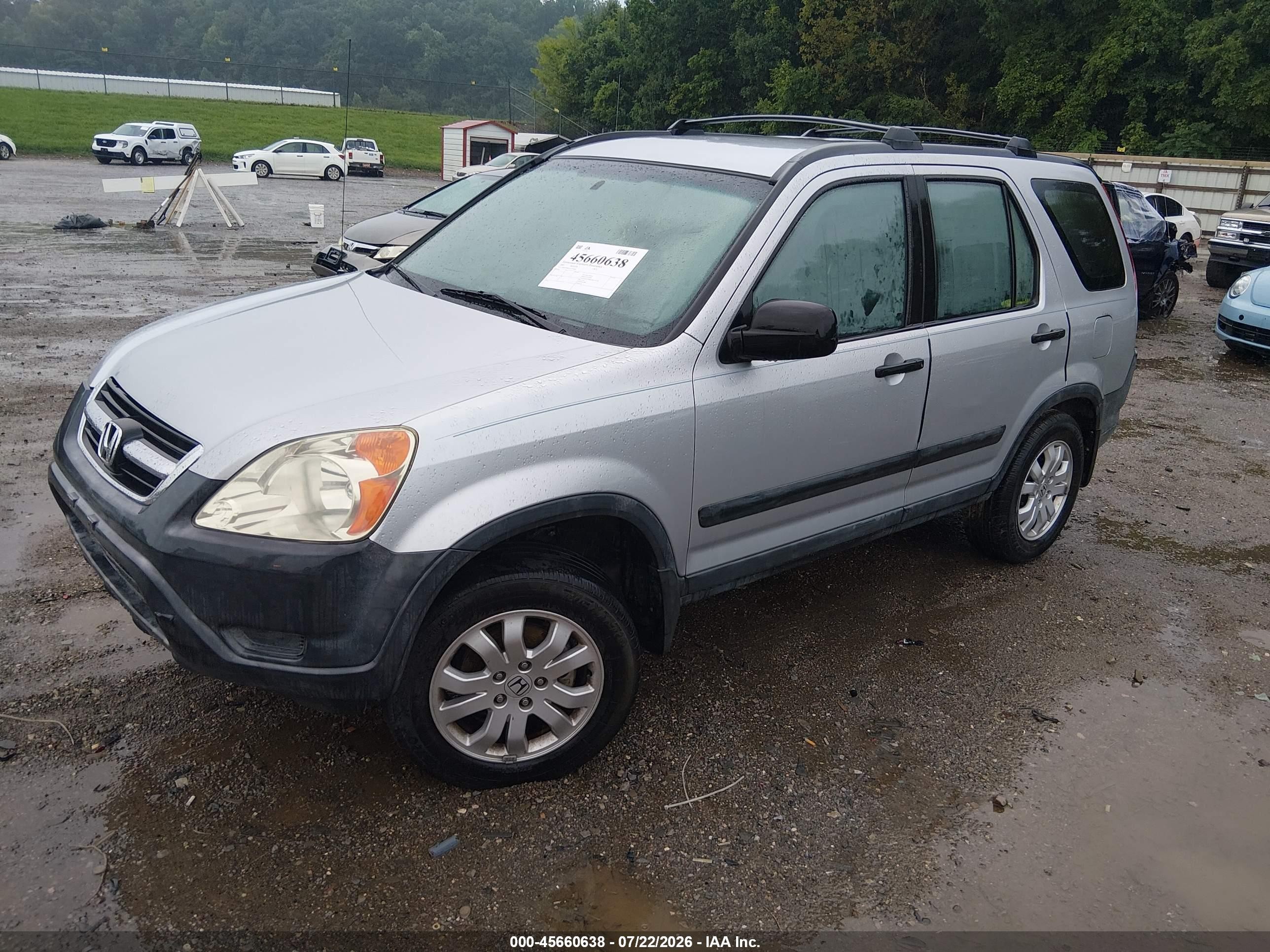 2003 Honda Cr-v Lx Silver vin: SHSRD68433U107869