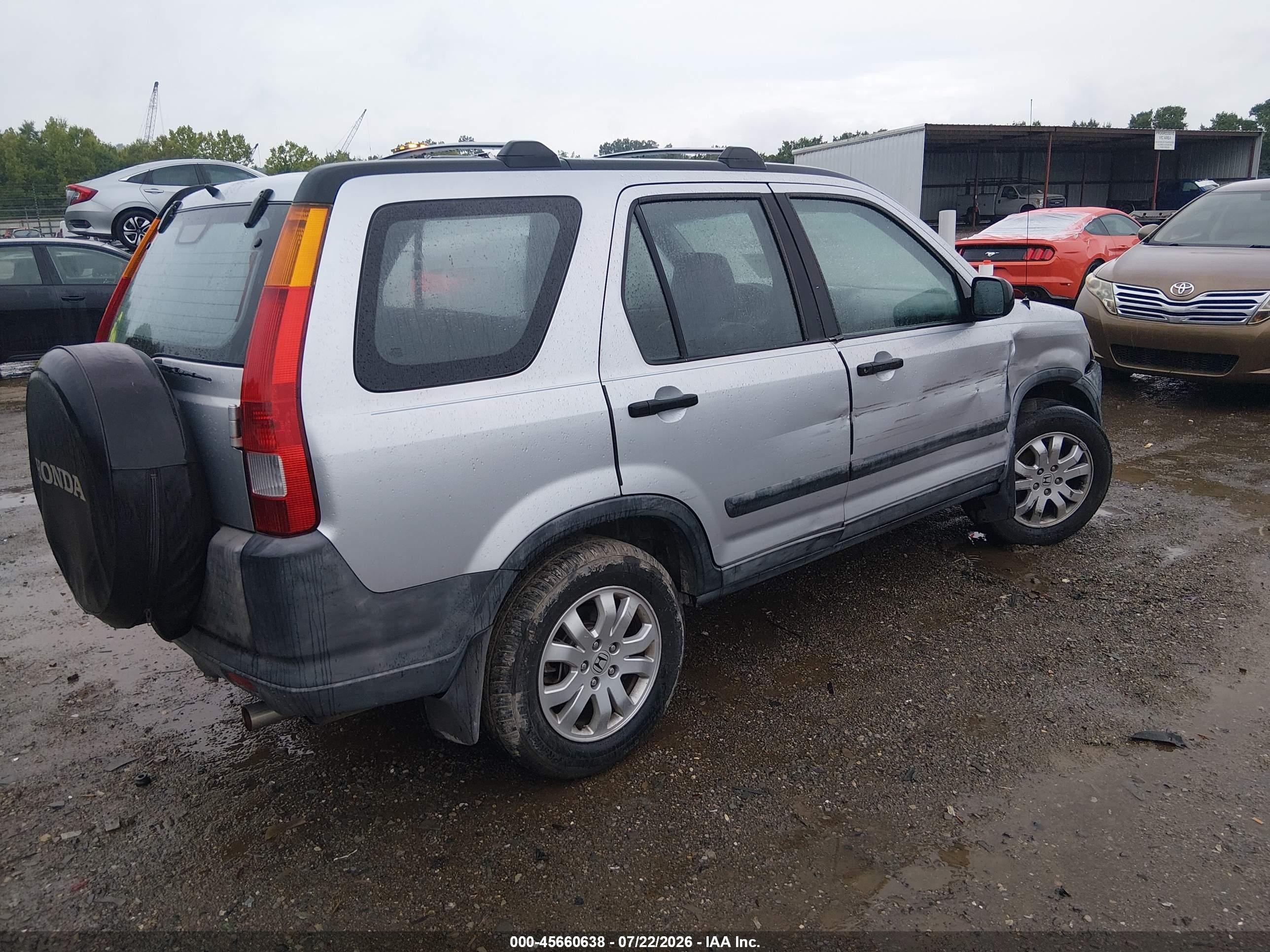 2003 Honda Cr-v Lx Silver vin: SHSRD68433U107869