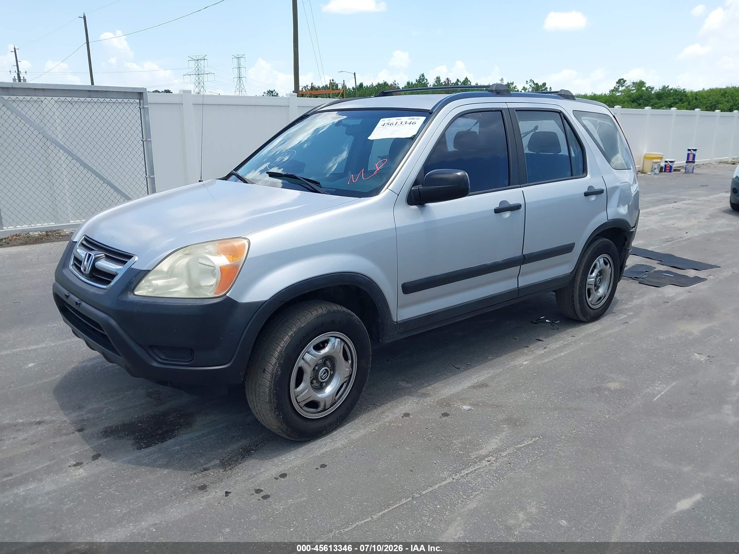 2003 Honda Cr-v Lx Silver vin: SHSRD68433U109279