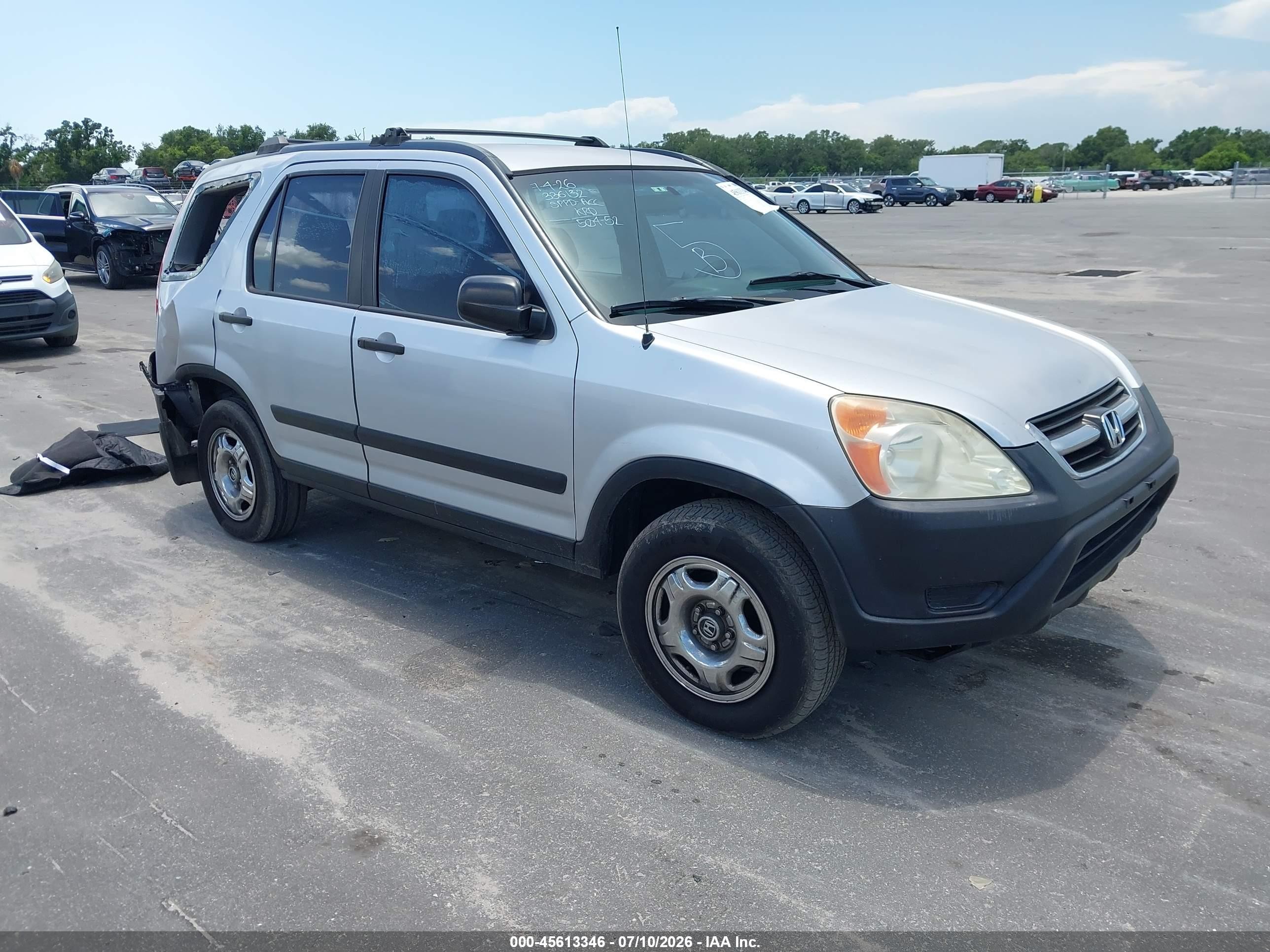 2003 Honda Cr-v Lx Silver vin: SHSRD68433U109279