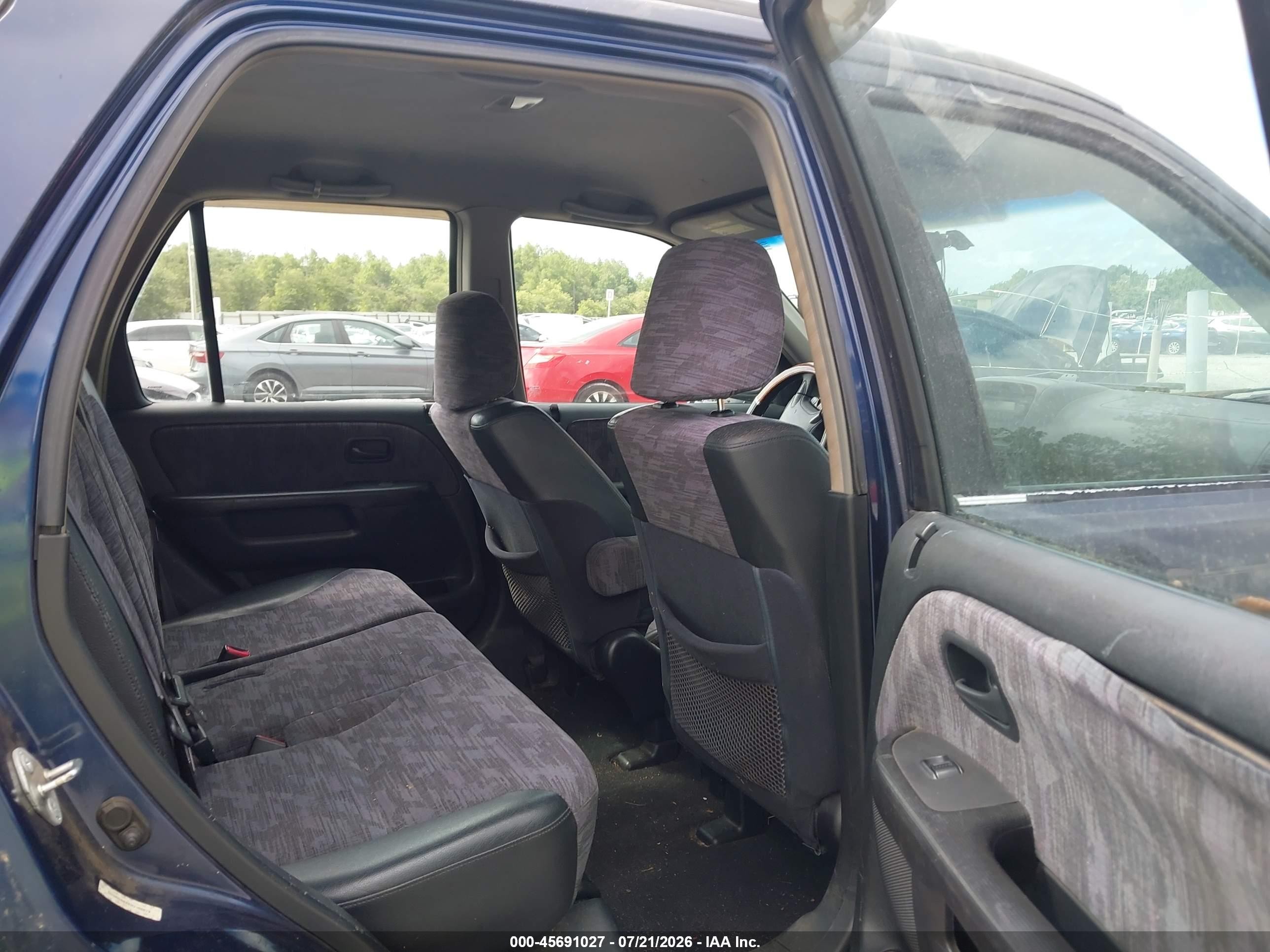 2003 Honda Cr-v Lx Blue vin: SHSRD68443U106679