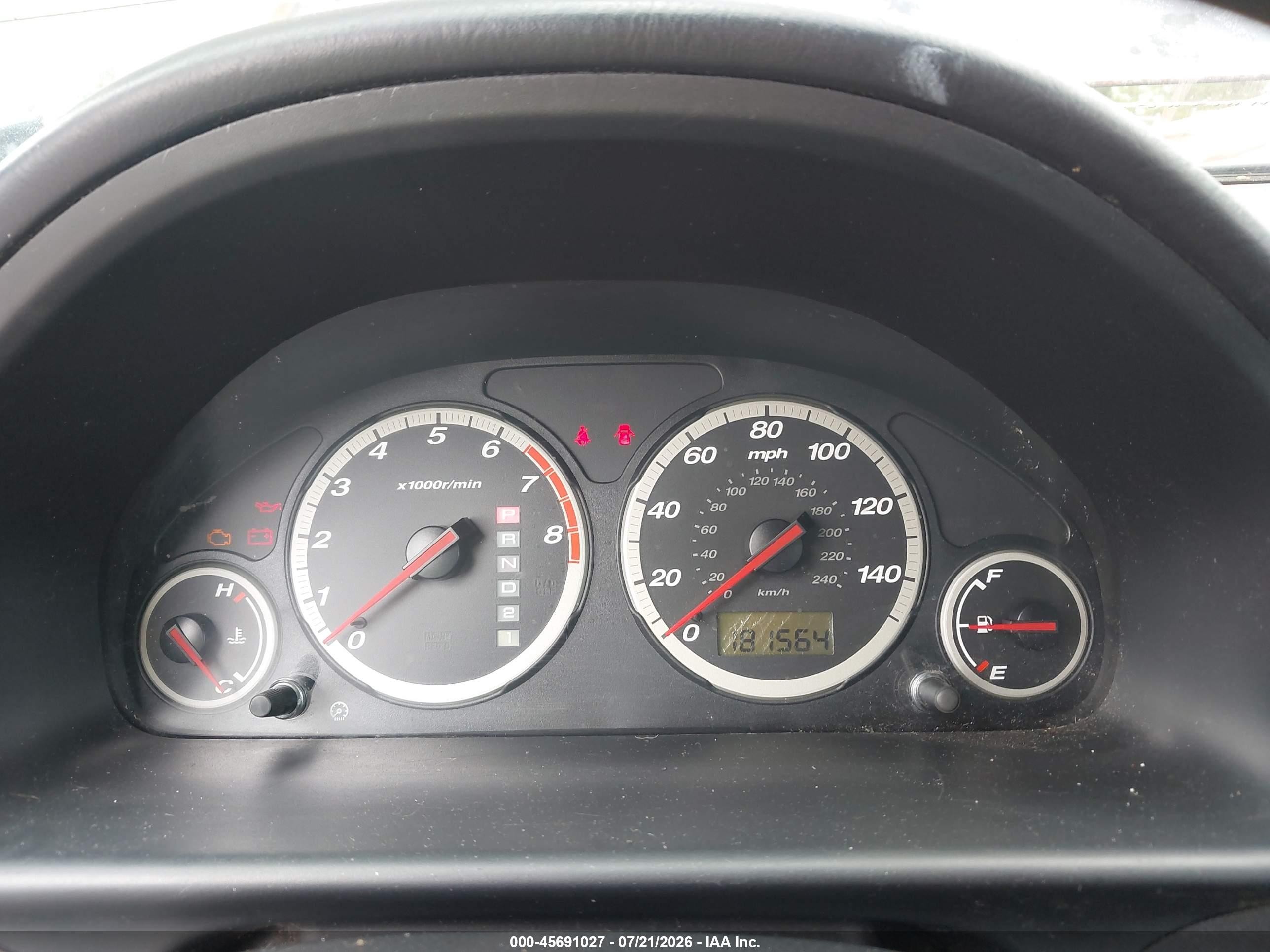 2003 Honda Cr-v Lx Blue vin: SHSRD68443U106679