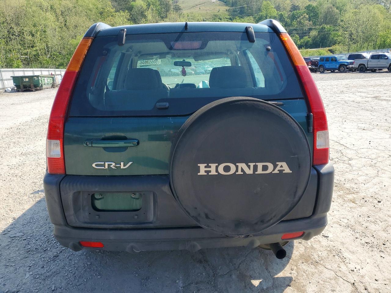 2004 Honda Cr-v Lx Green vin: SHSRD68444U207691