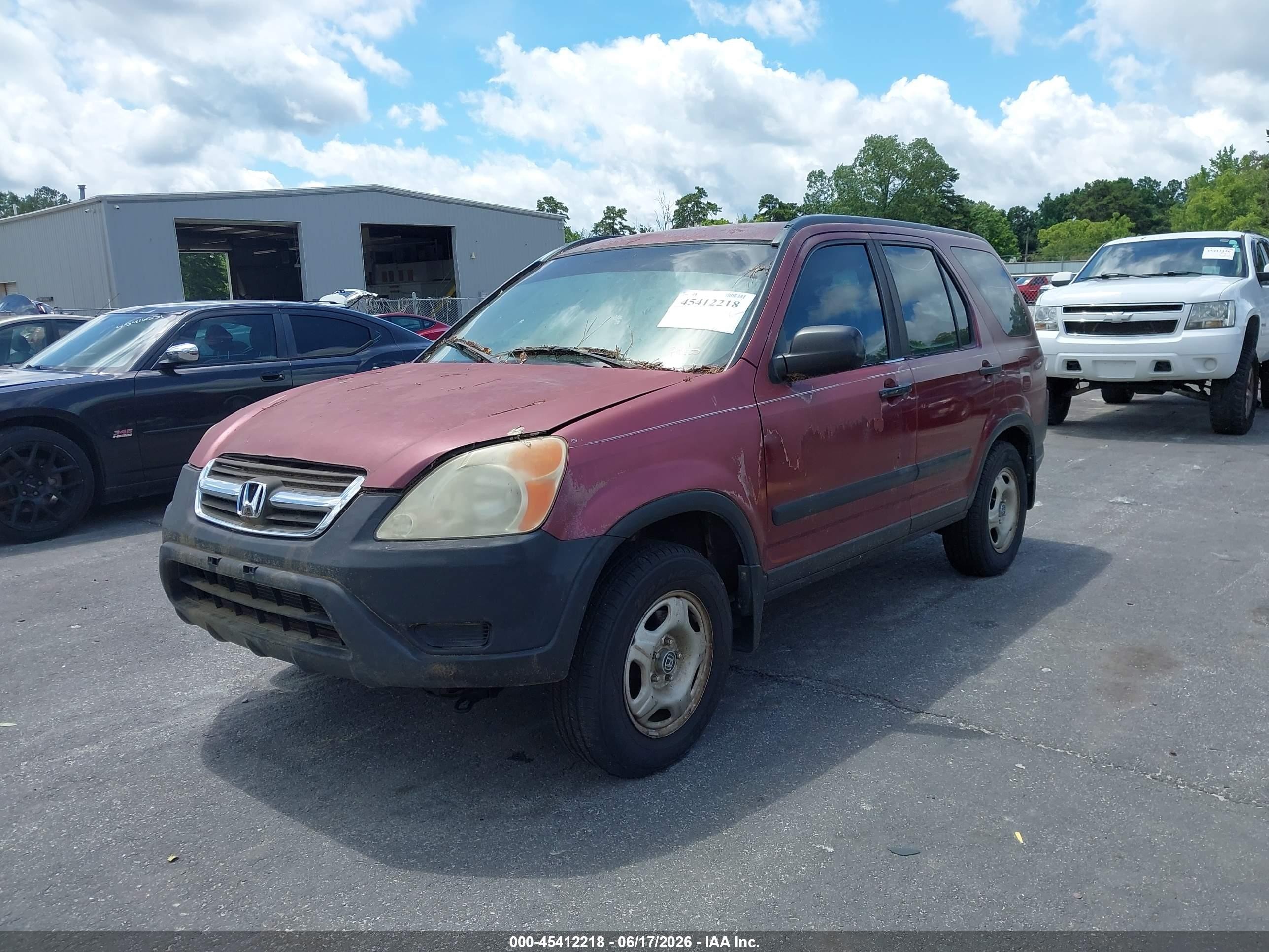 2003 Honda Cr-v Lx Красный vin: SHSRD68453U100437
